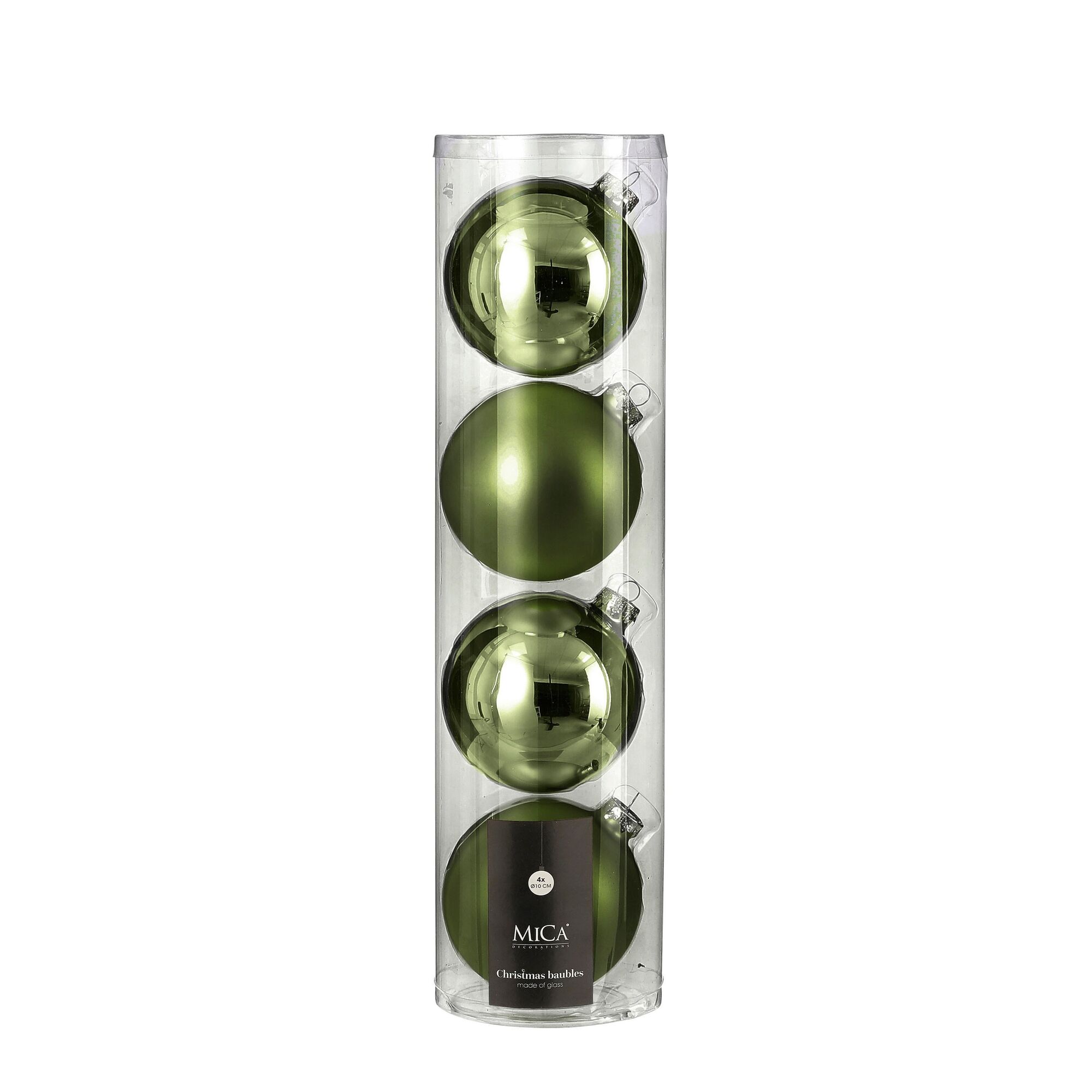 Bal glas d.groen 4 stuks