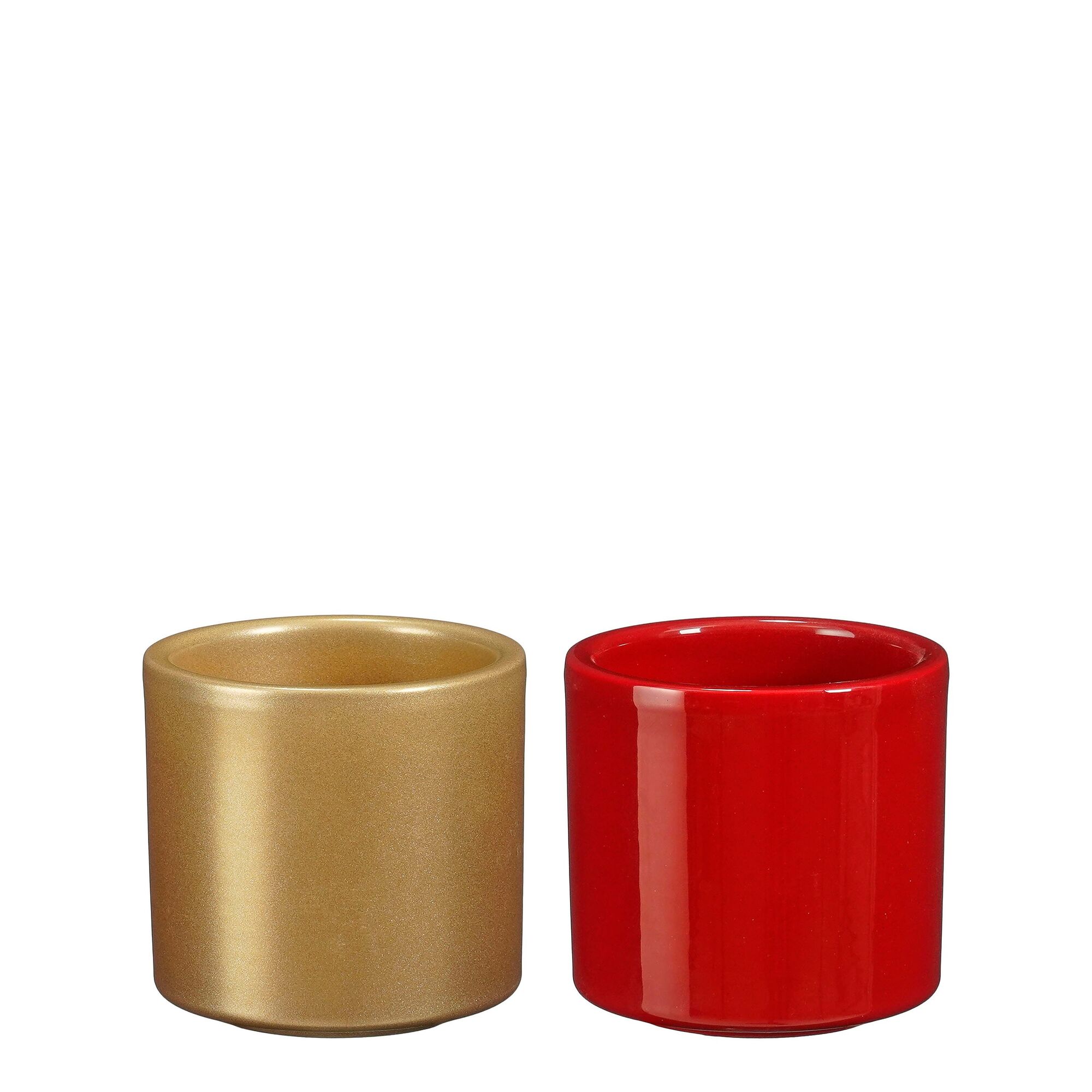 Era pot rond rood goud display
