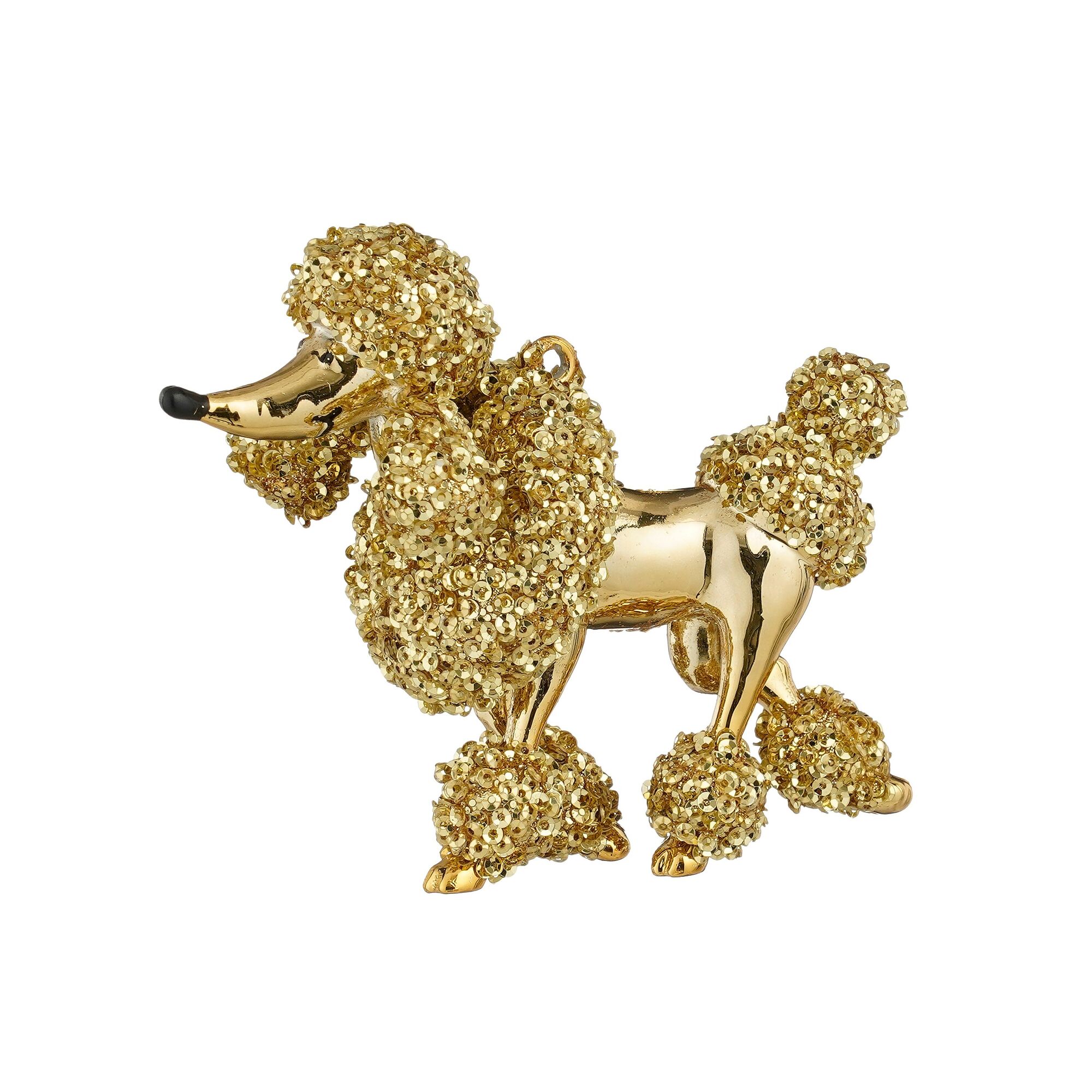 Ornament poedel goud