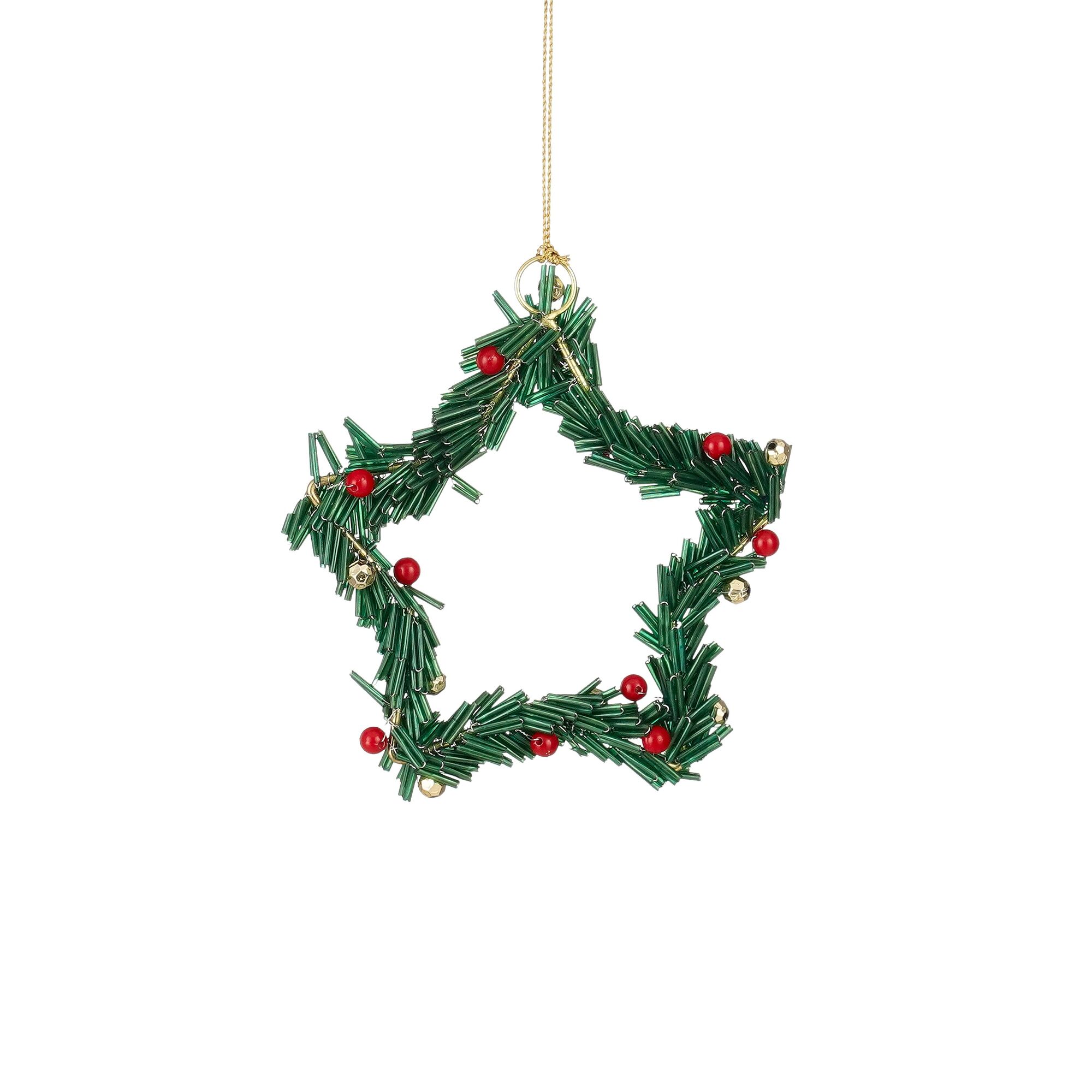 Ornament ster groen