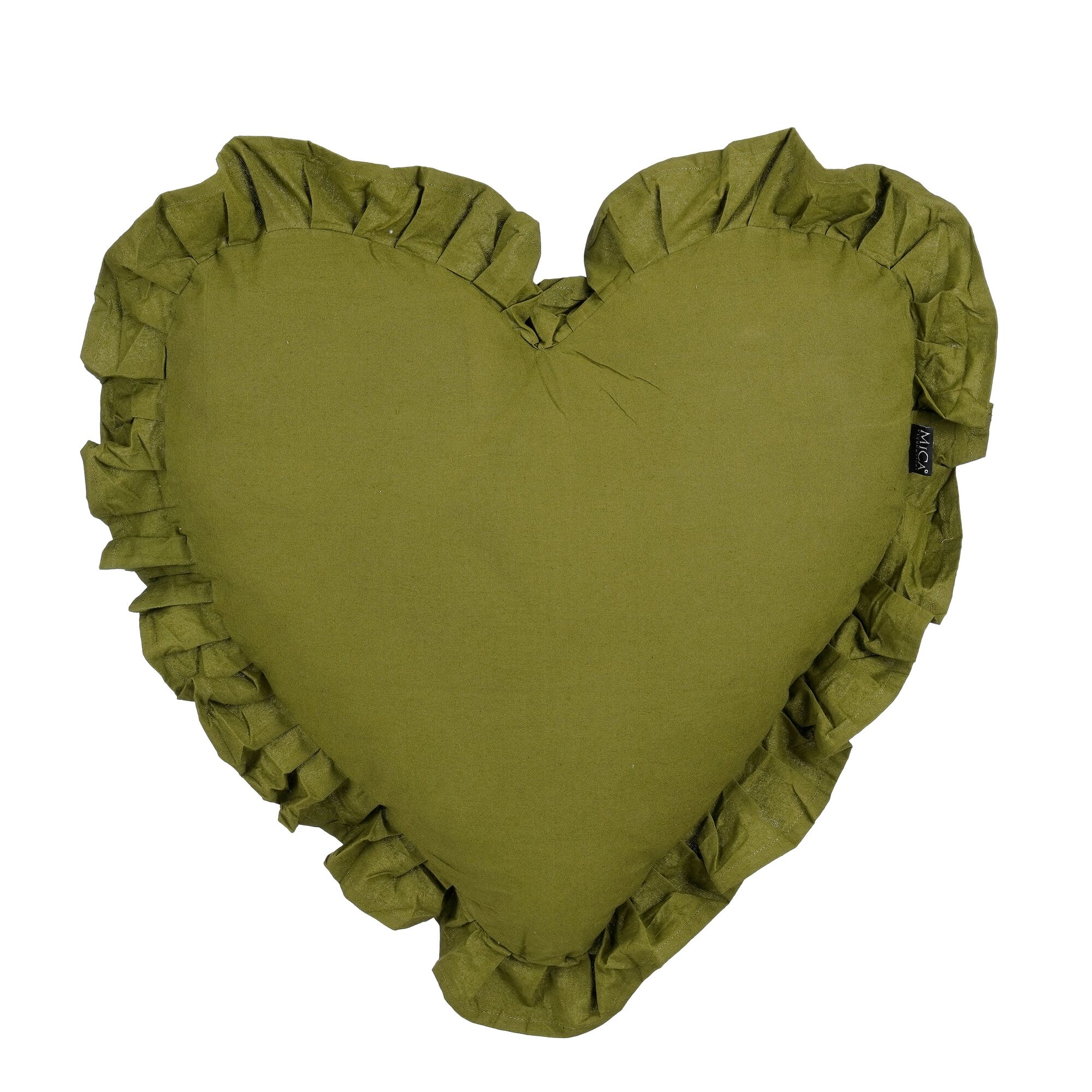 Kussen hart groen