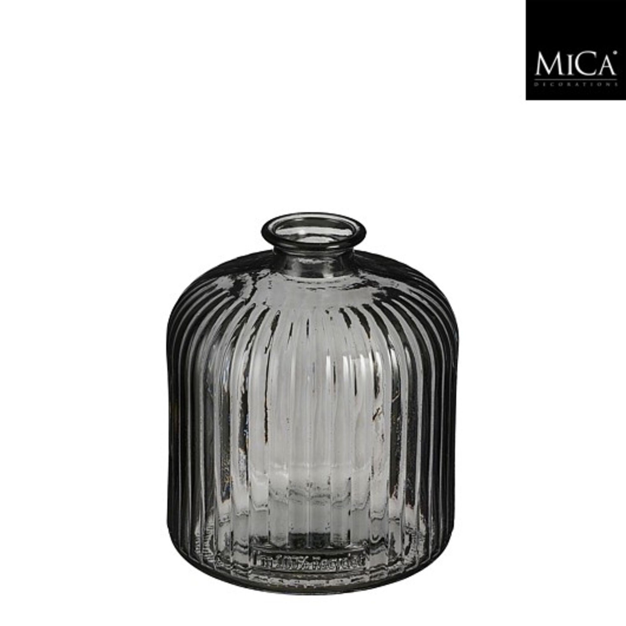 Jessica fles recycled glas antraciet