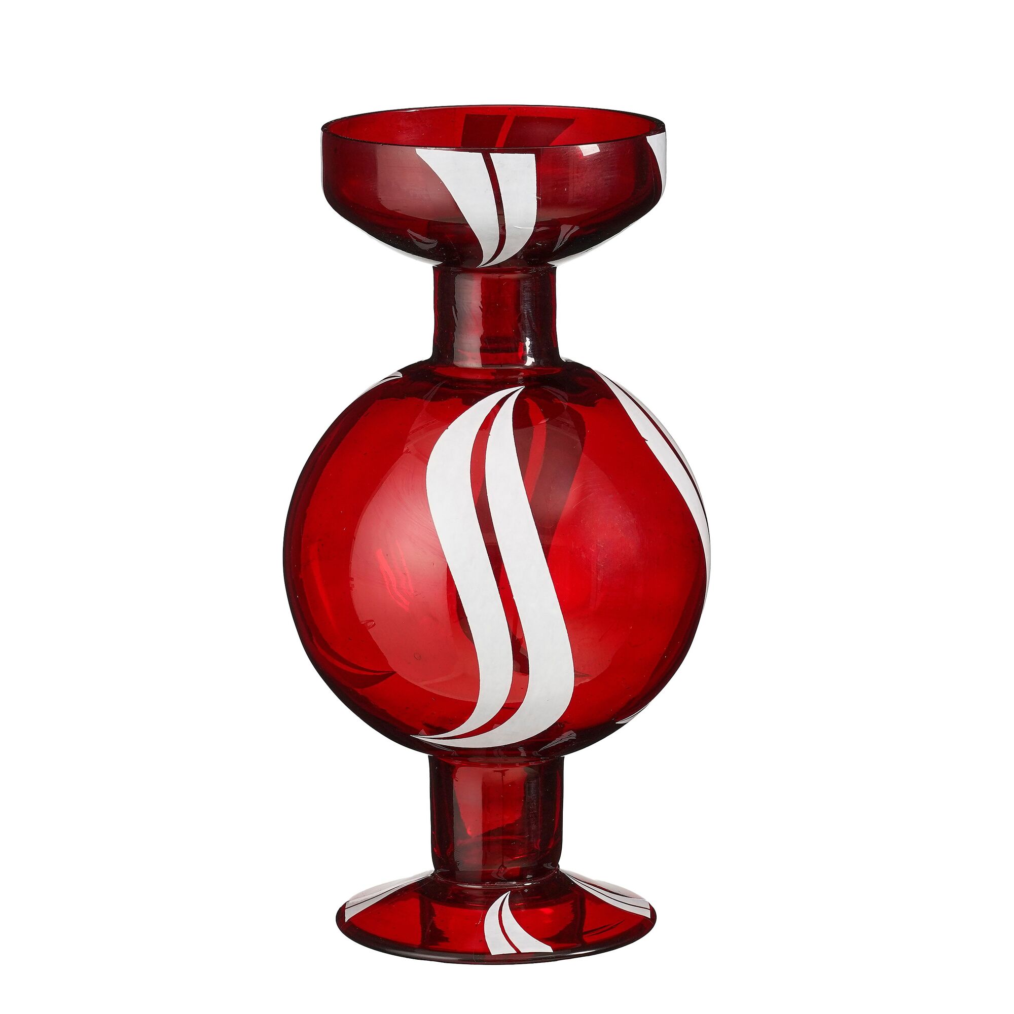 Kandelaar zuurstok rood