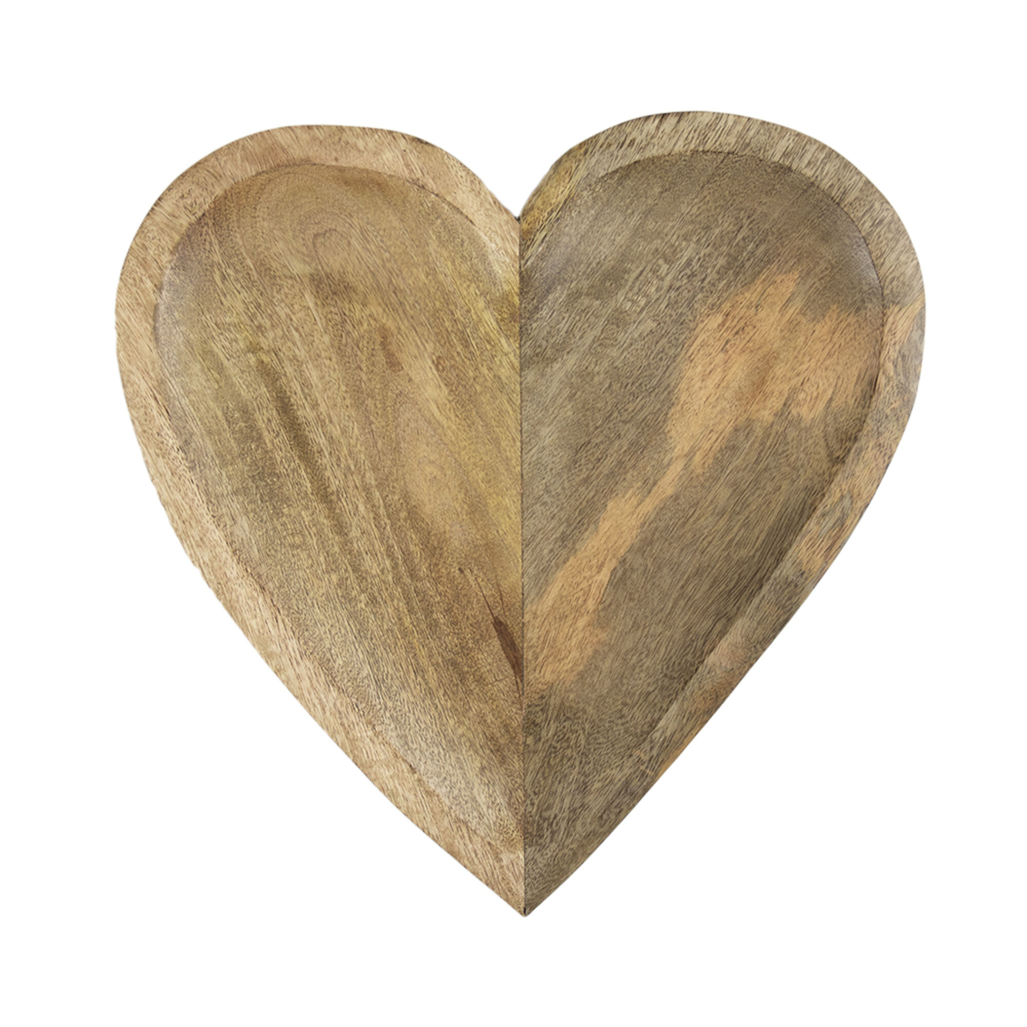 schaal hart mango hout