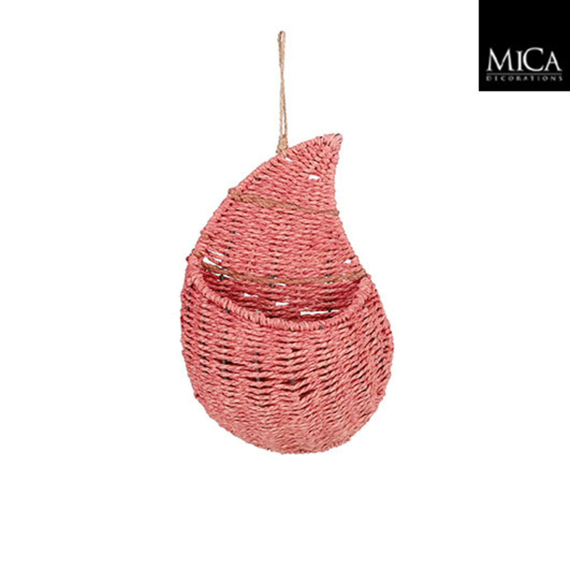 Sila mand muurhanger roze
