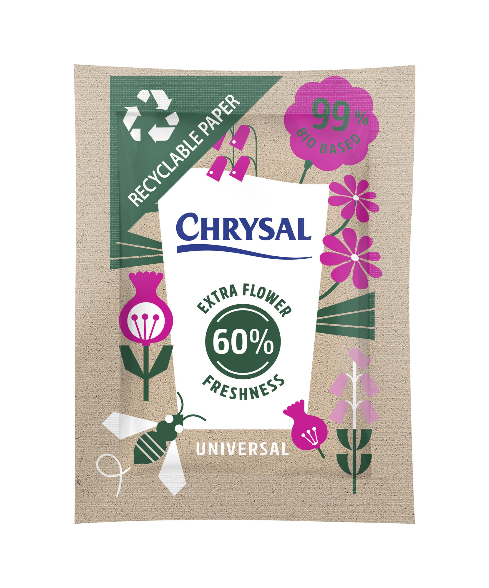 Chrysal Bio Based, paper sachet