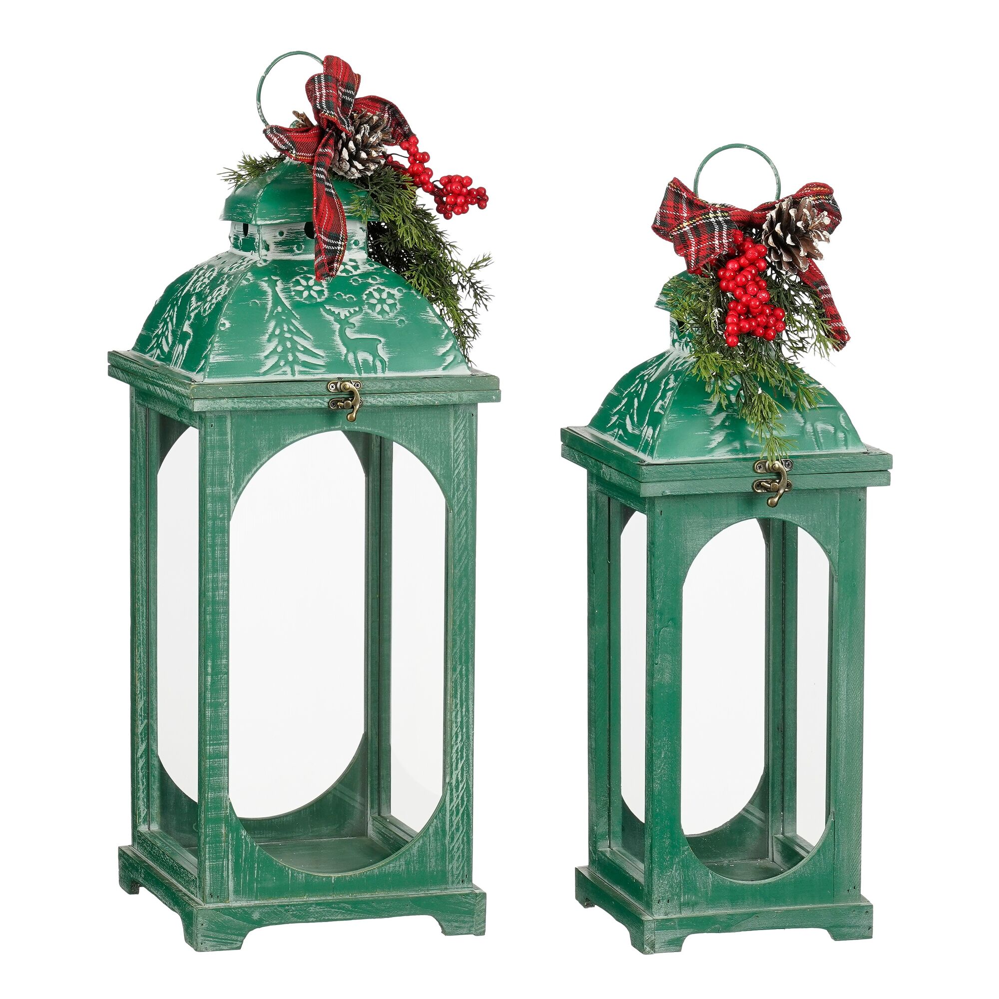 Longford lantaarn groen set van 2 FSC 100%