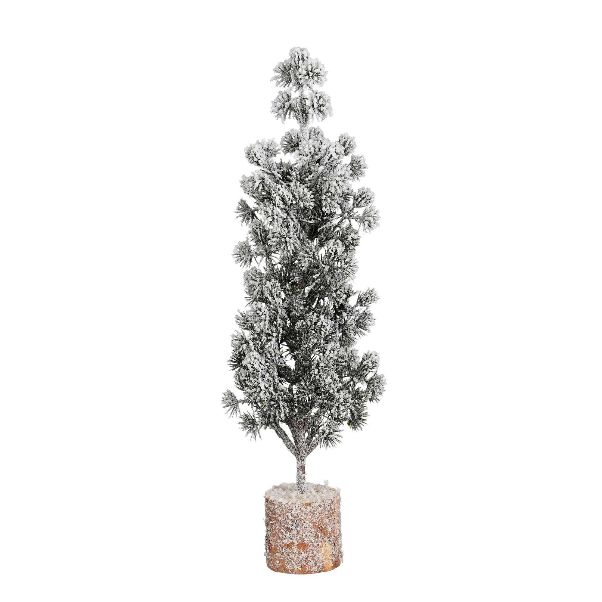 Decoratie boom groen frosted