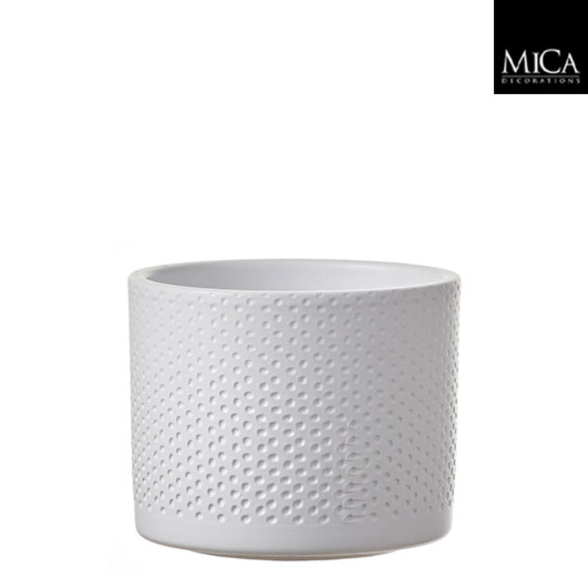 Era pot rond wit relief