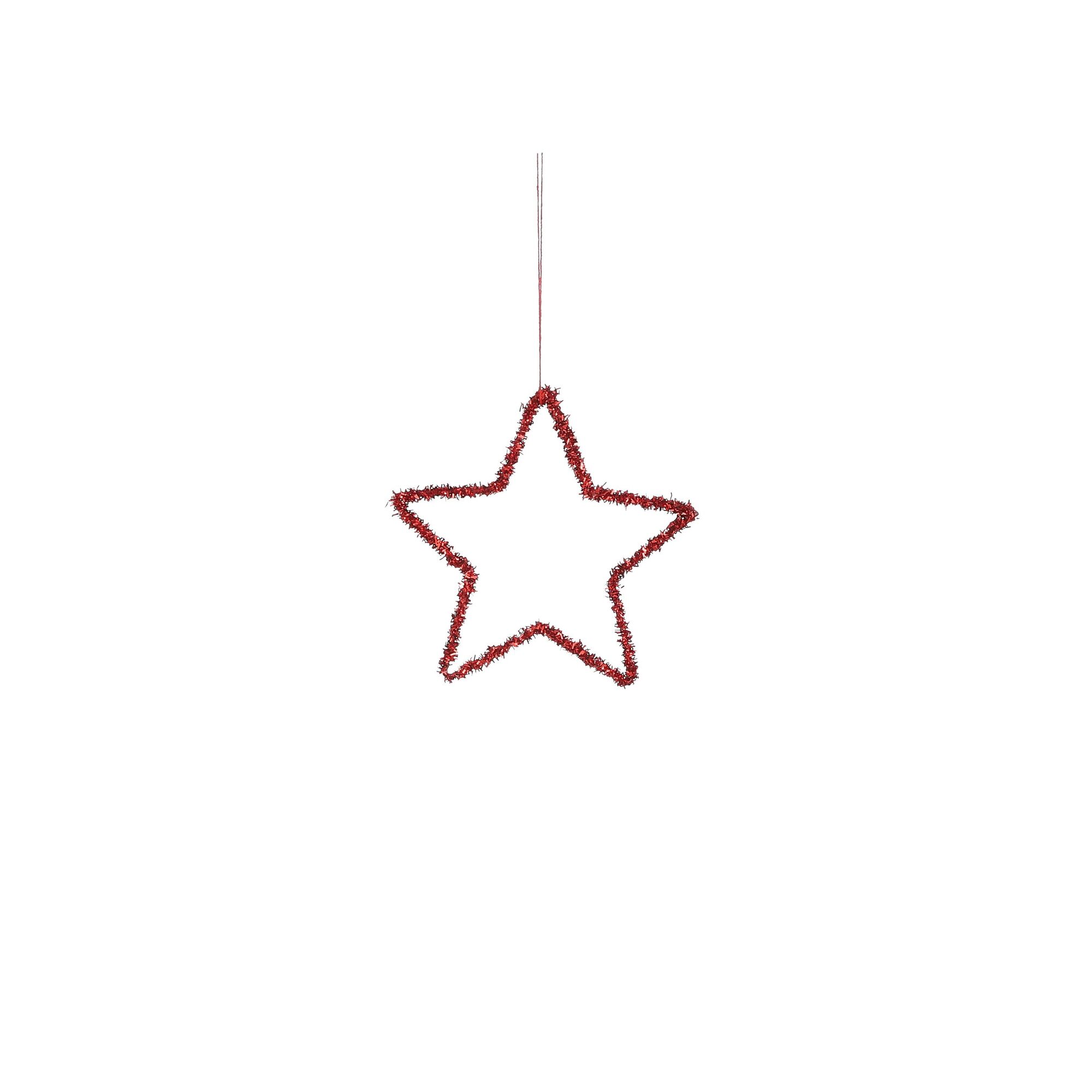 Ornament ster rood