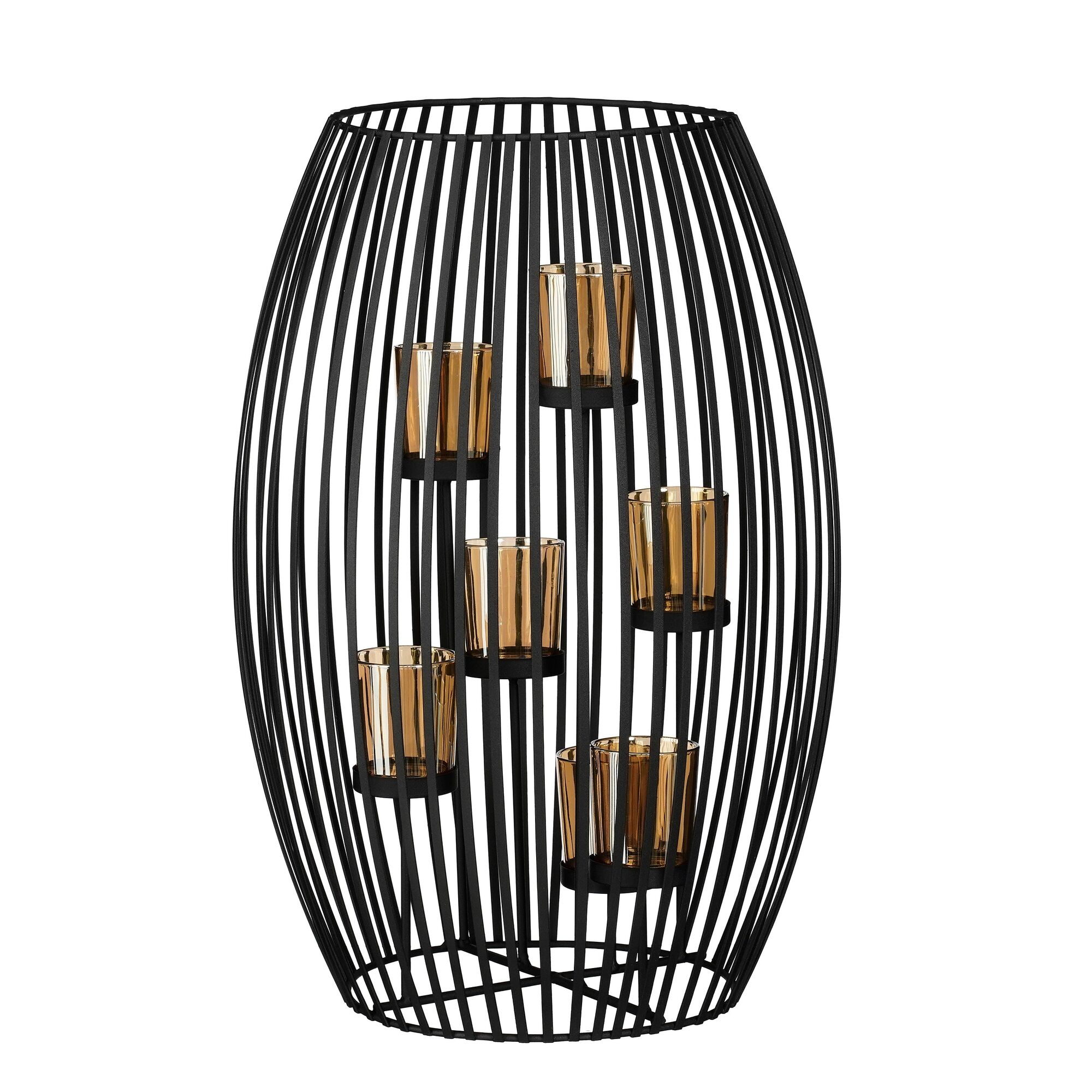 Windlicht zwart
