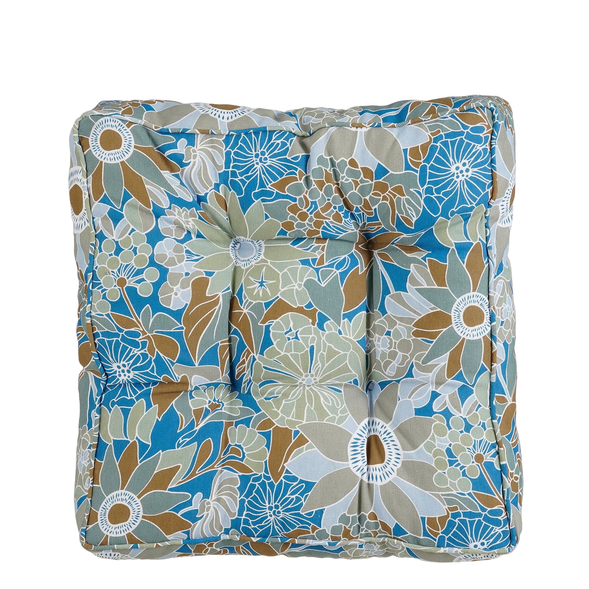 Fleur matras kussen blauw