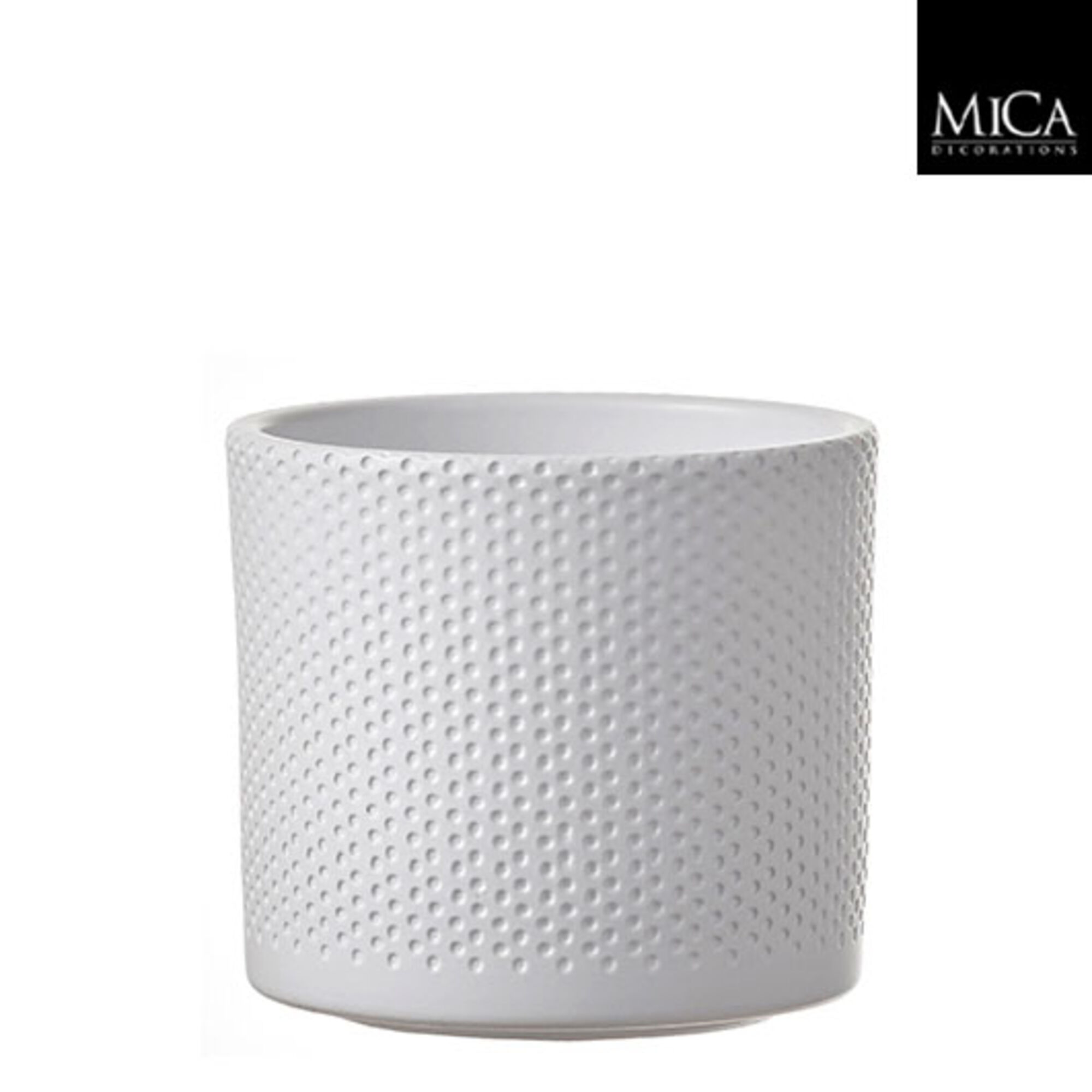 Era pot rond wit relief