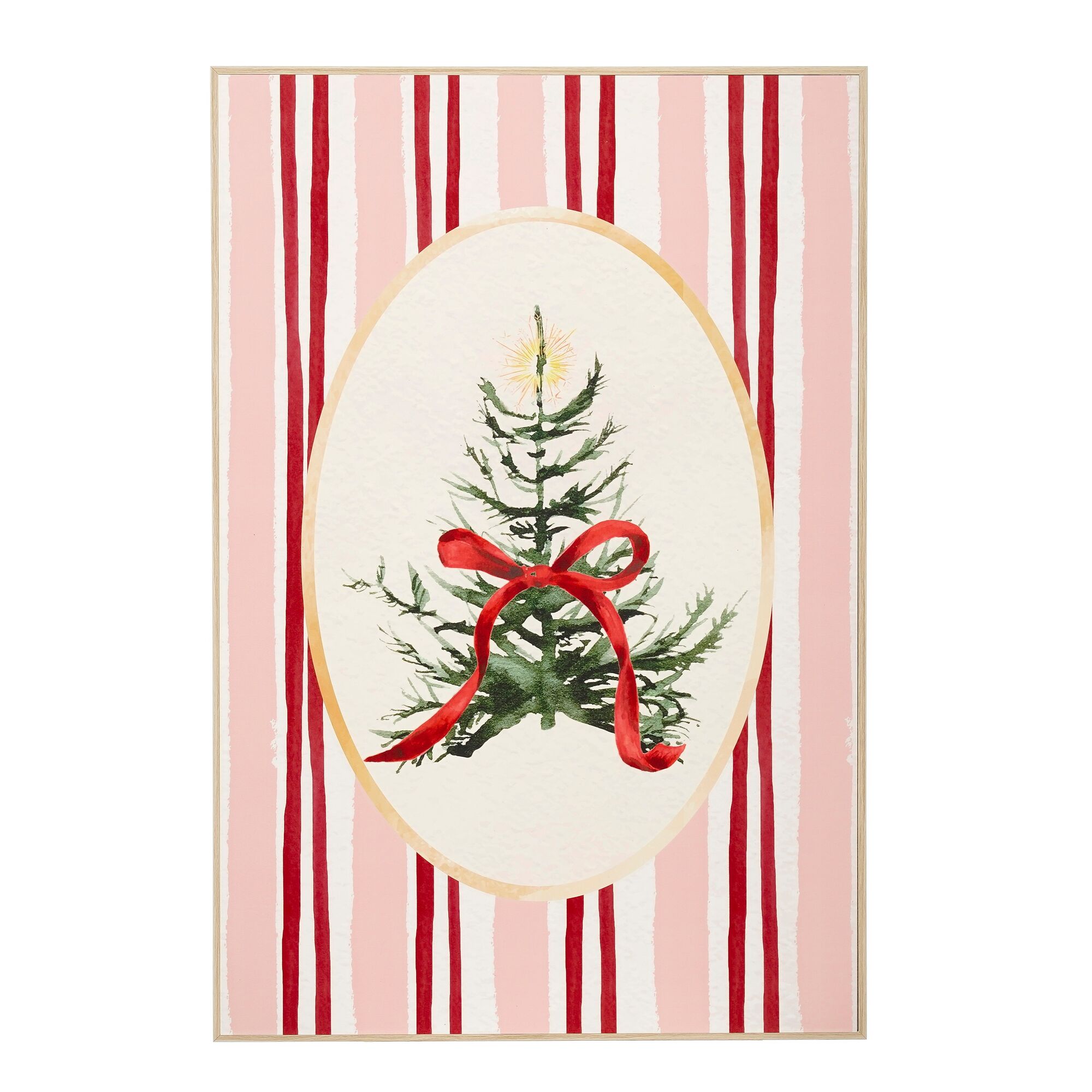 Muurdecoratie christmas boom rood FSC Mix