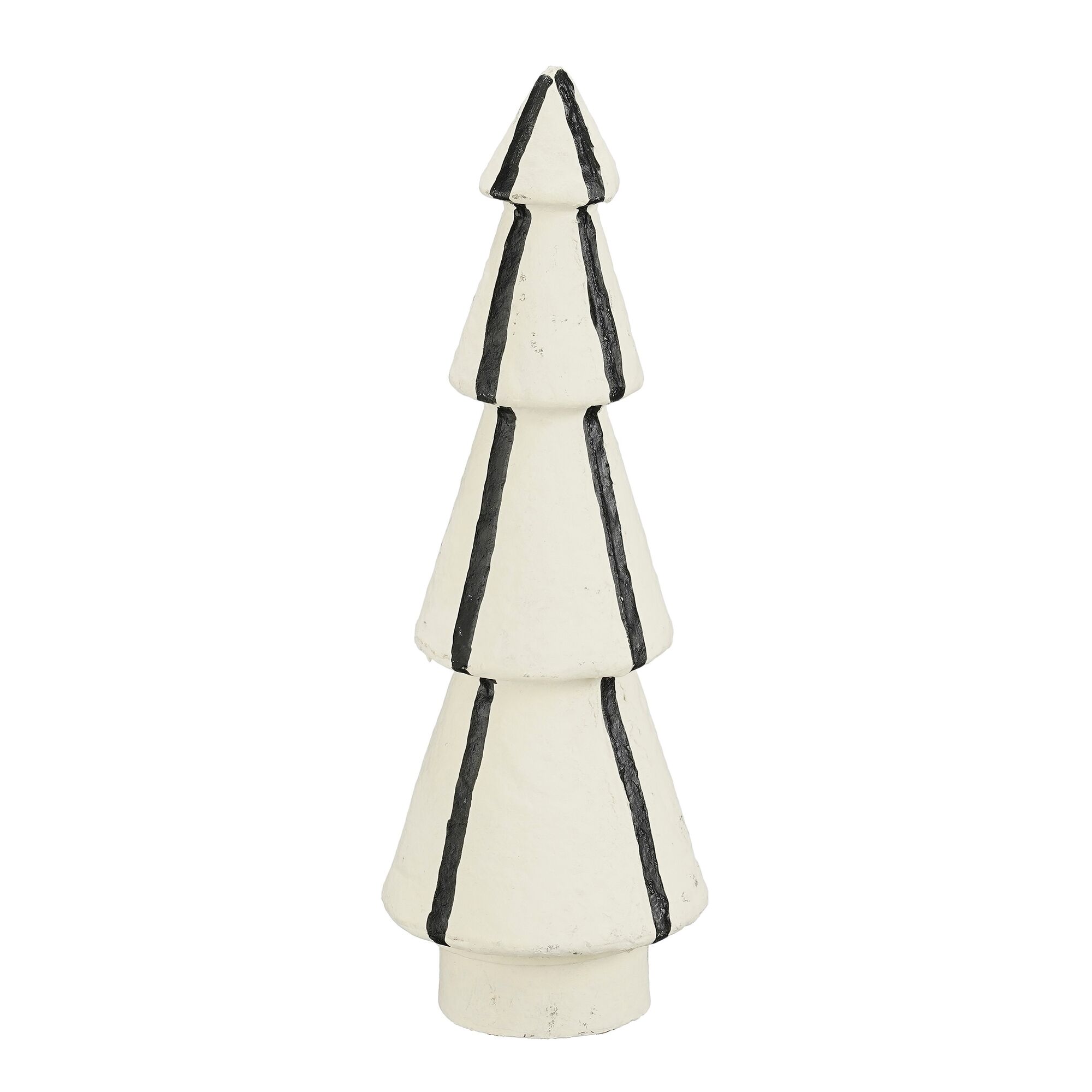 Decoratie boom recycled paper off white