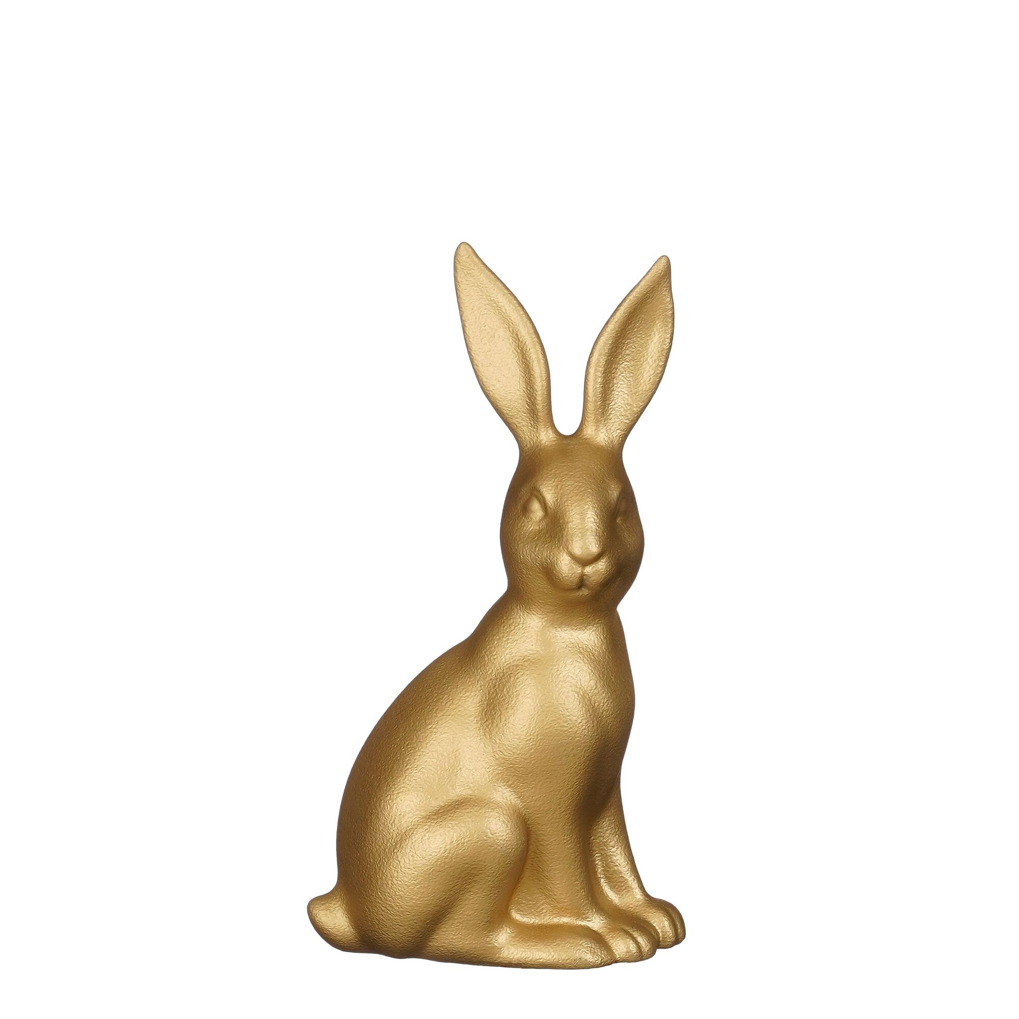 Decoratie konijn goud mat