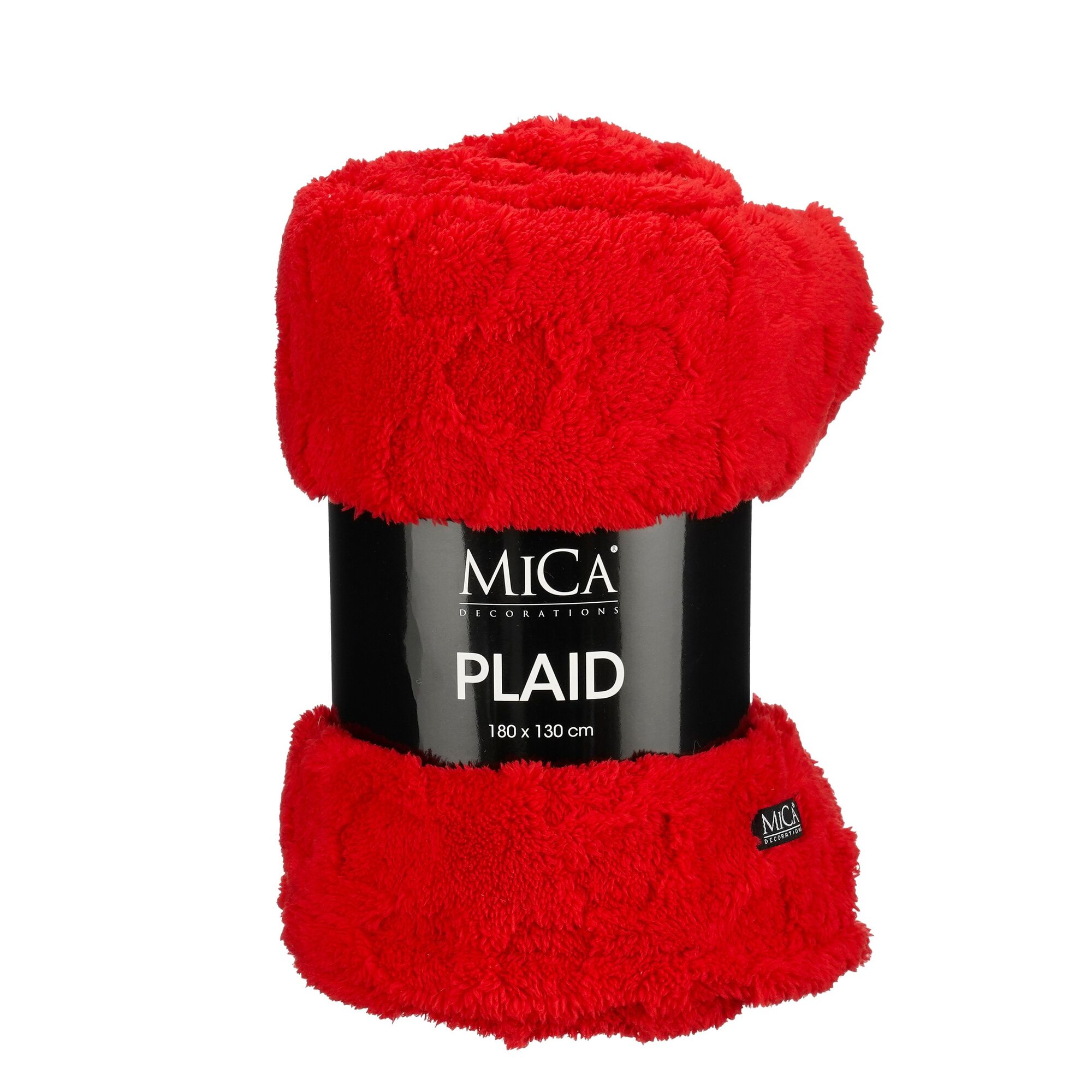 Fleece plaid ster rood