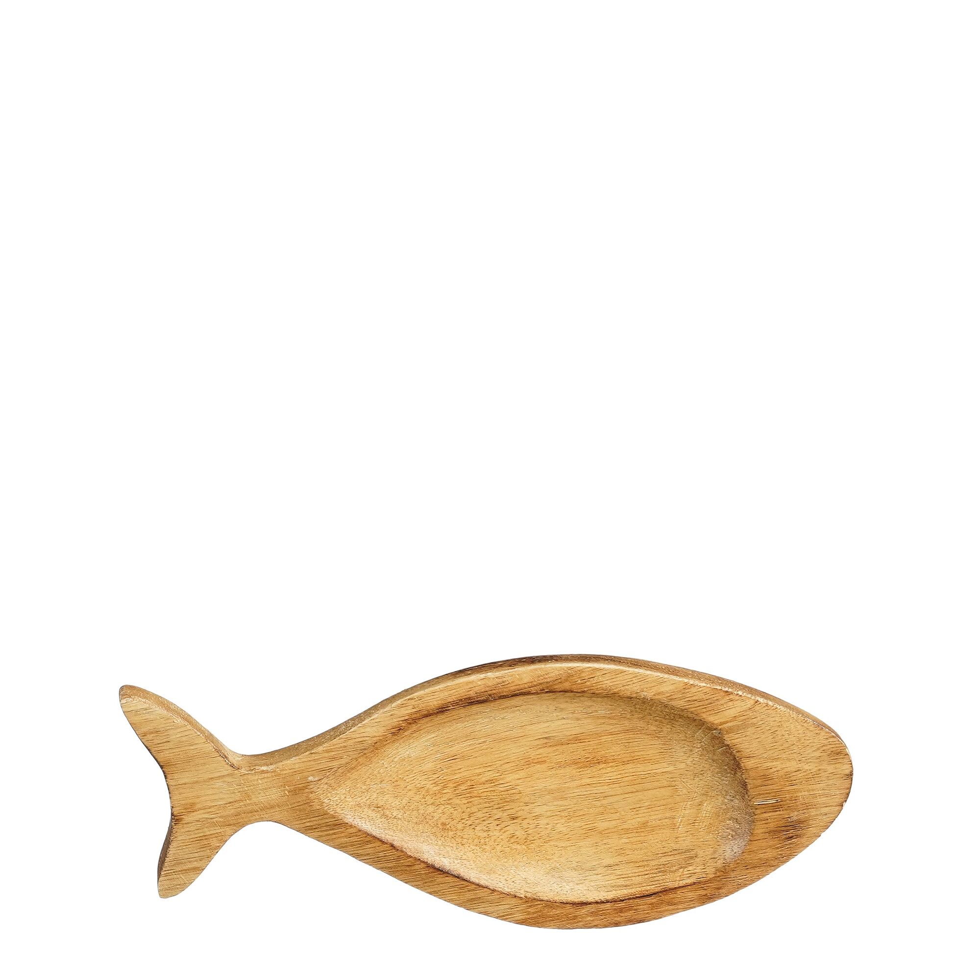 Decoratie bord vis bruin FSC 100%
