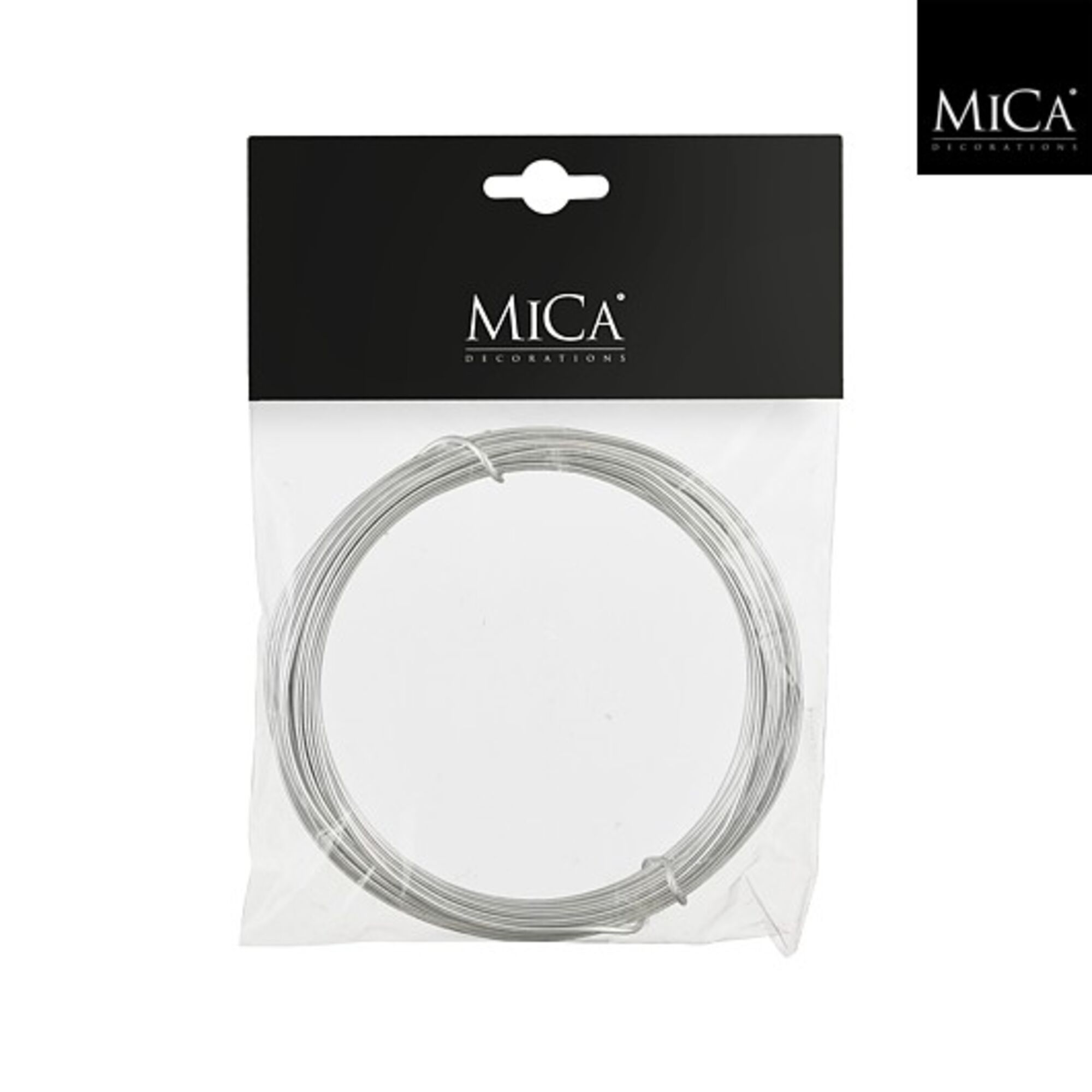 Decoratie draad aluminium zilver