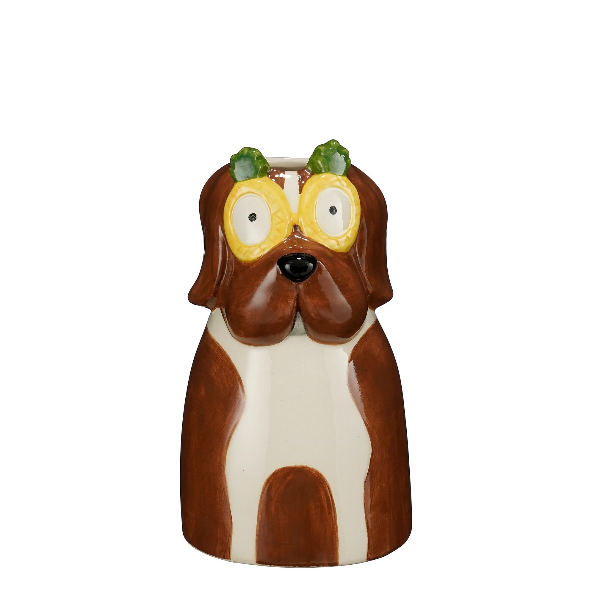 Funny pot hond bruin