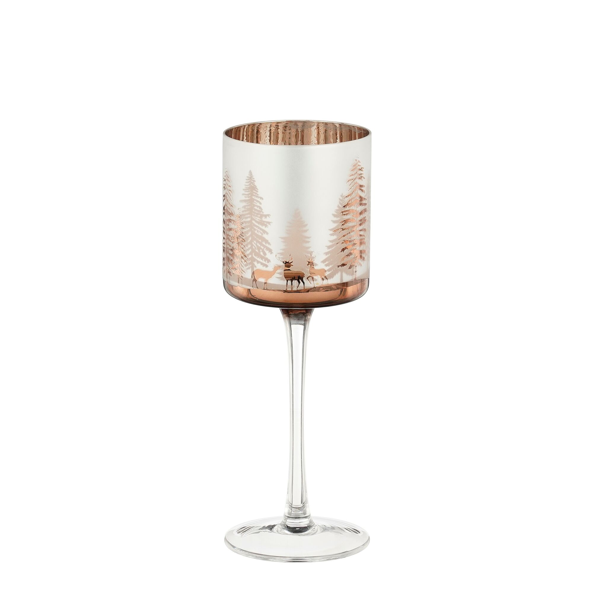 Theelicht houder boom zilver
