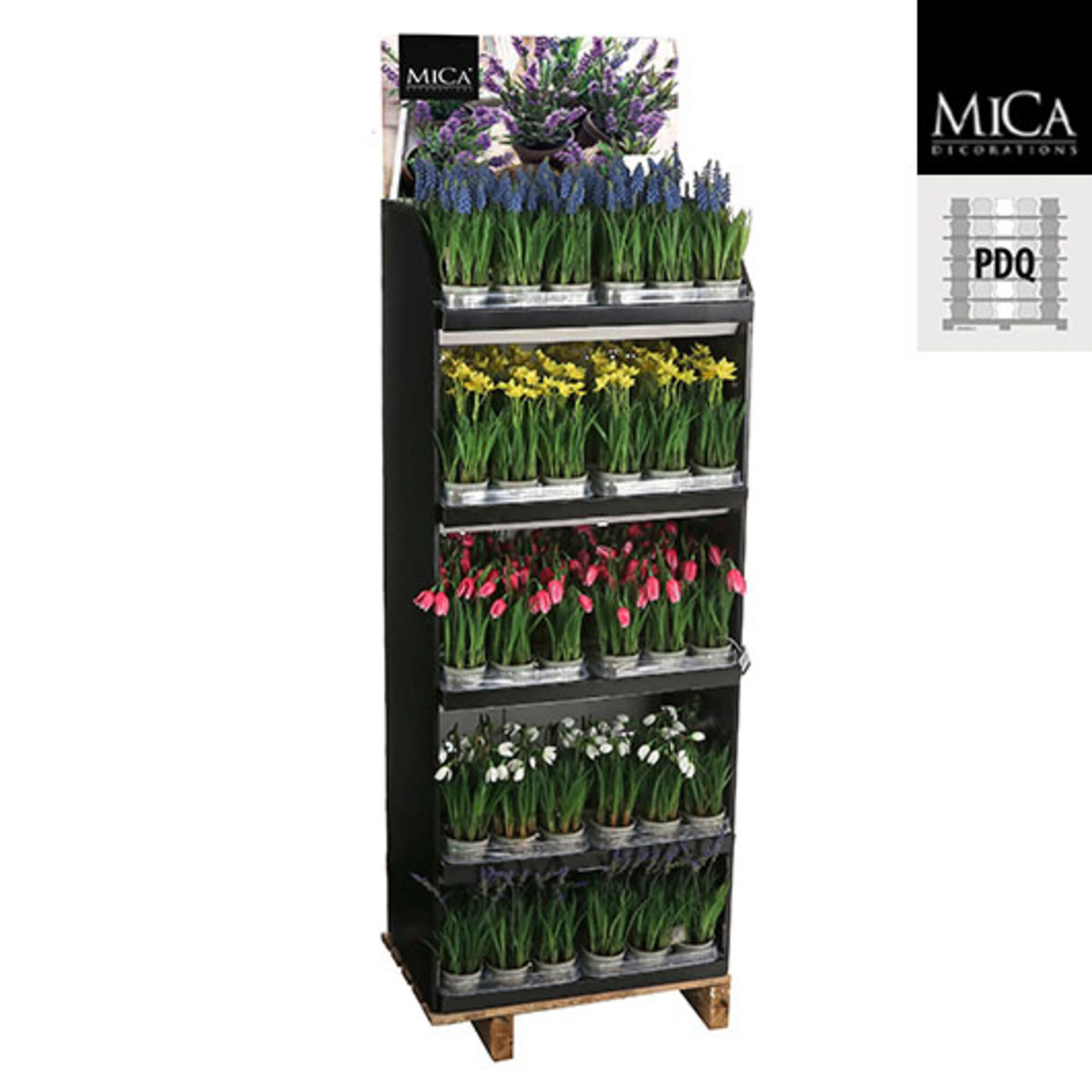 Voorjaarsbloemen in pot pdq 120stuks