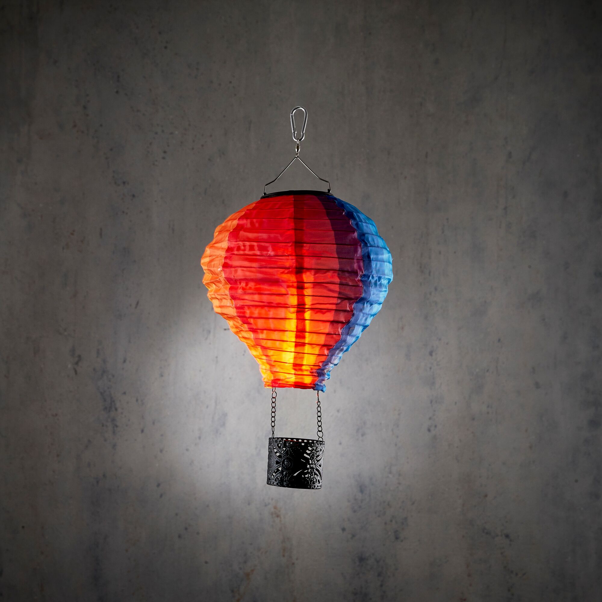 Solar luchtballon hangend meerkleurig flame led