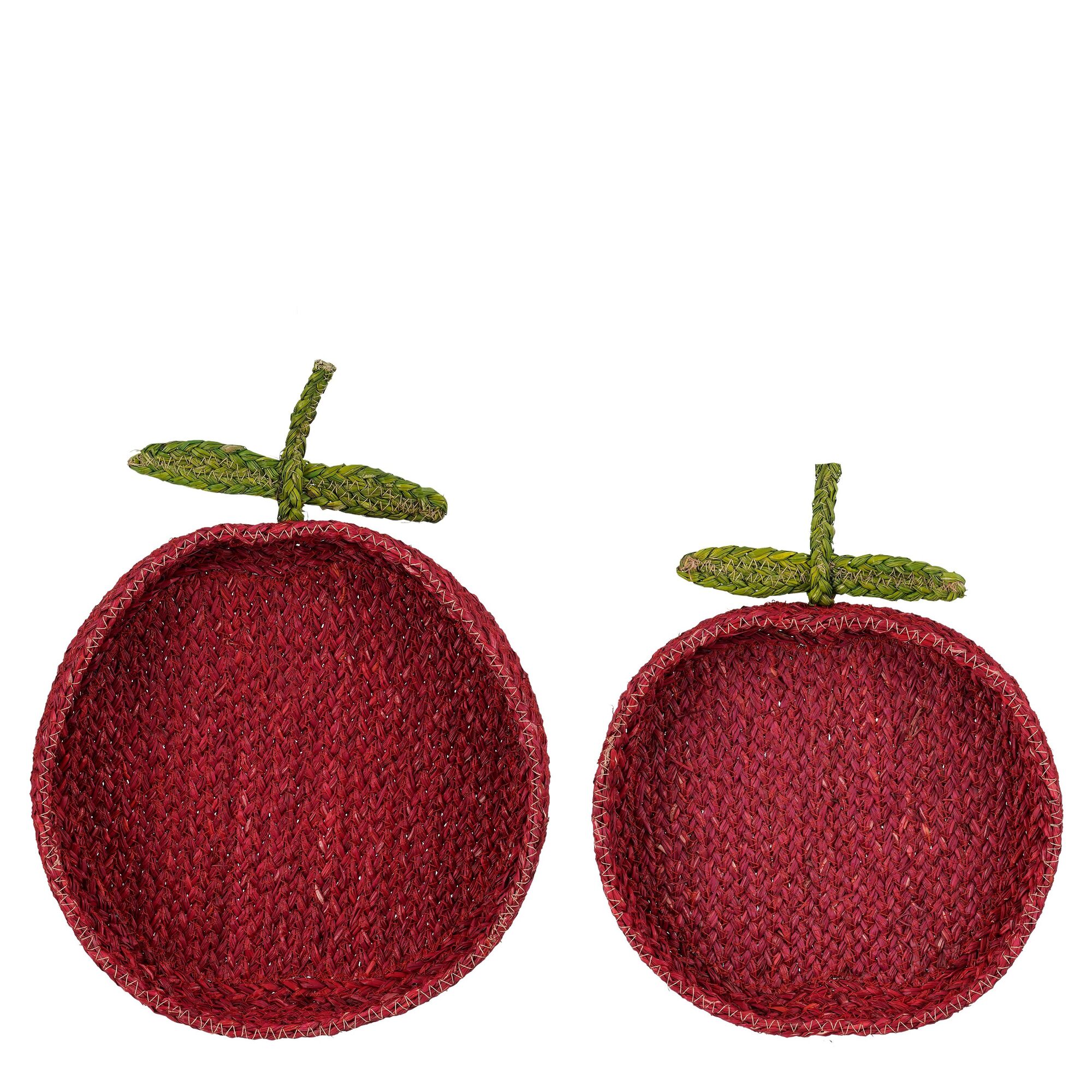 Opbergmand tomaat rood set van 2