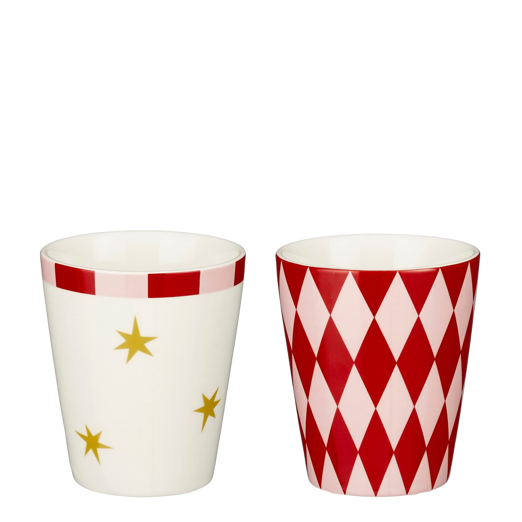 Lissy mok rood off white 2 assorti