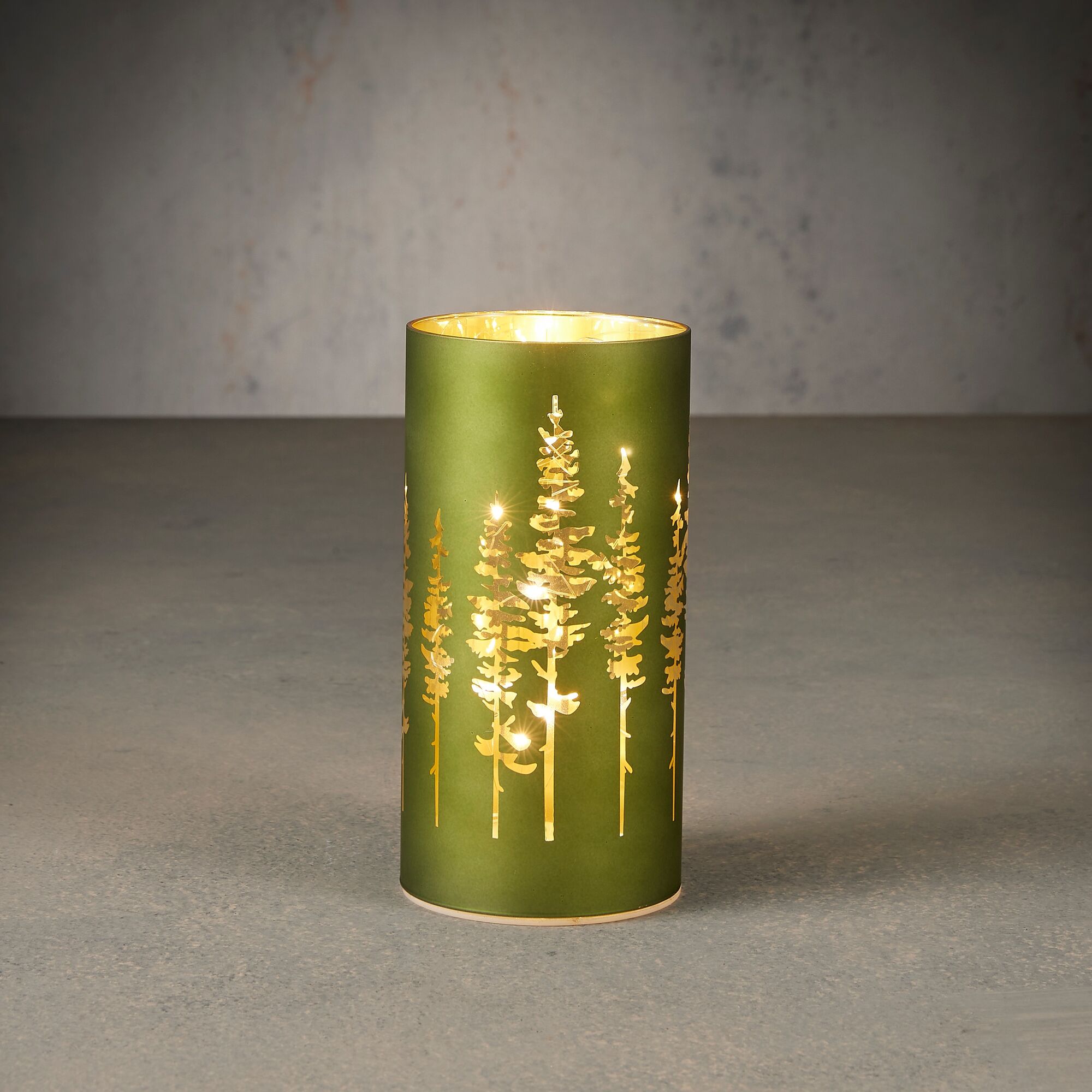 Windlicht boom led groen warm wit battery operated en timer