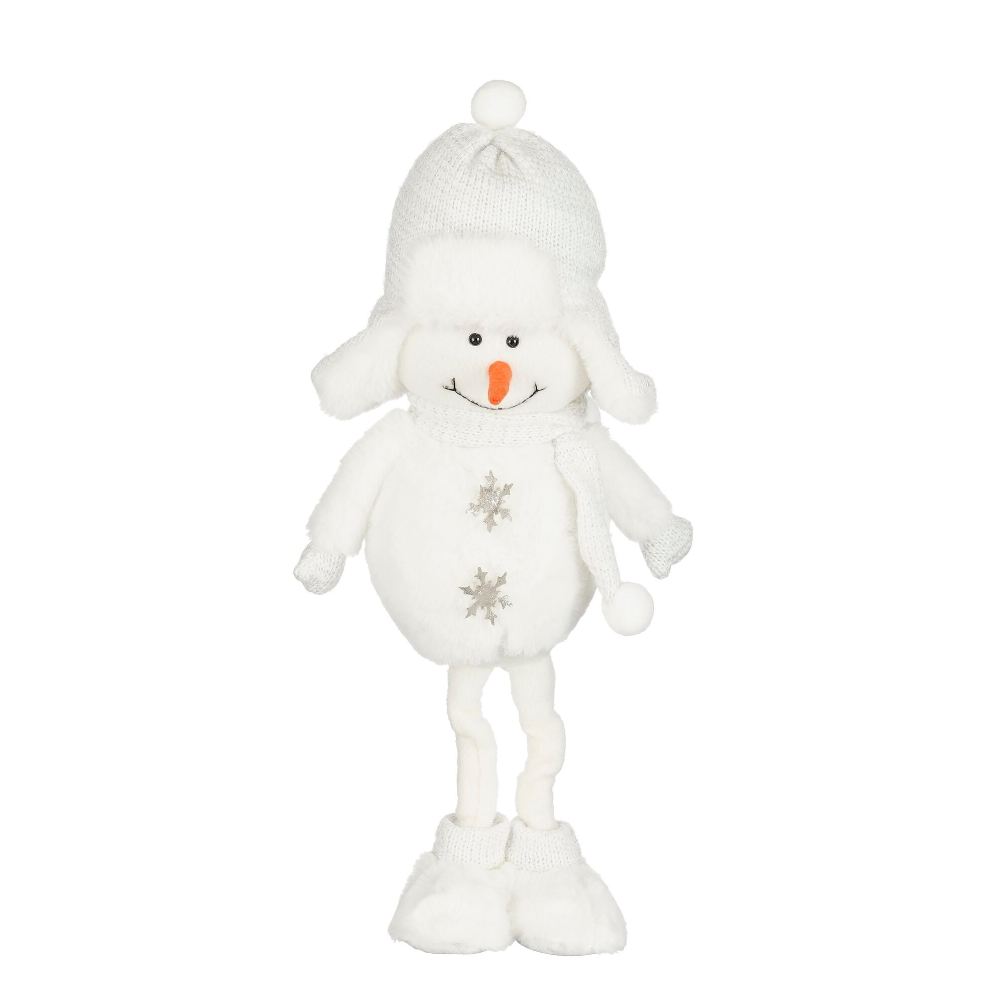 Decoratie sneeuwman wit