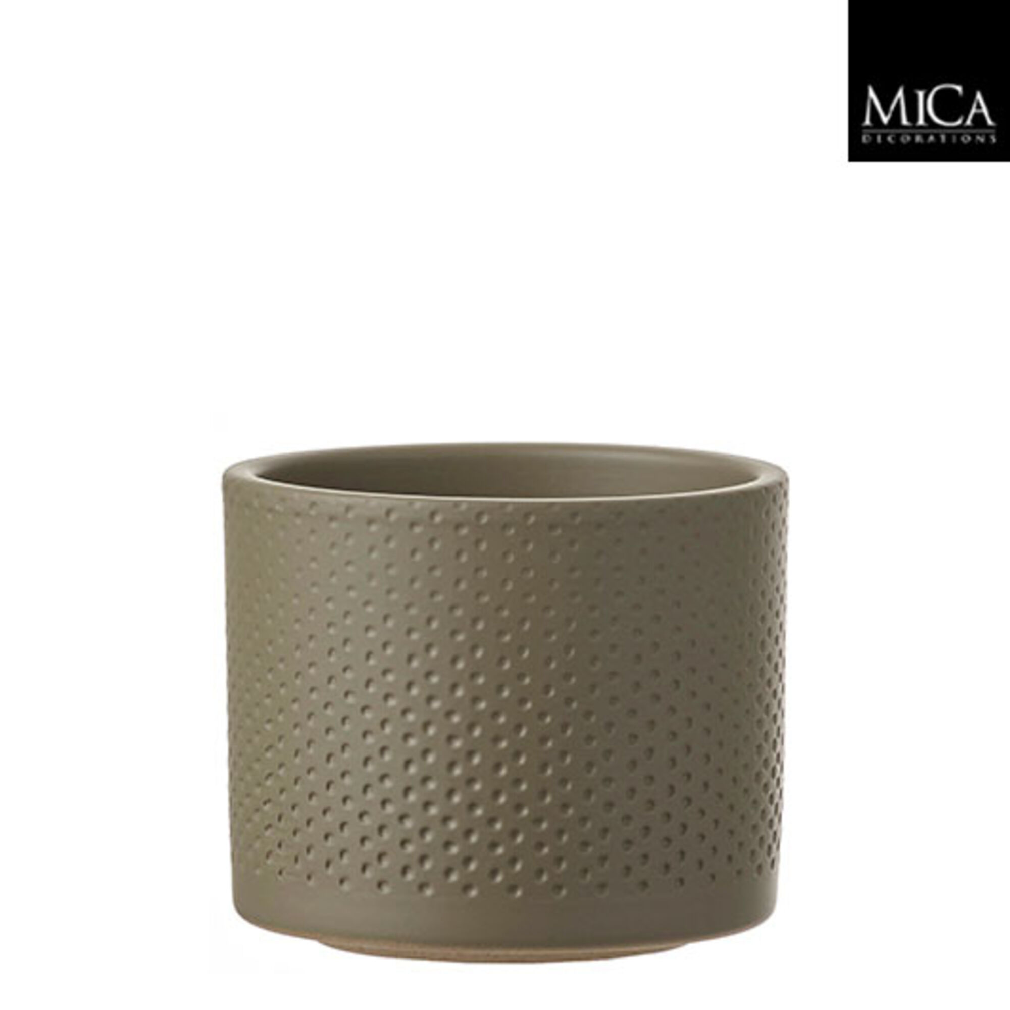 Era pot rond groen relief