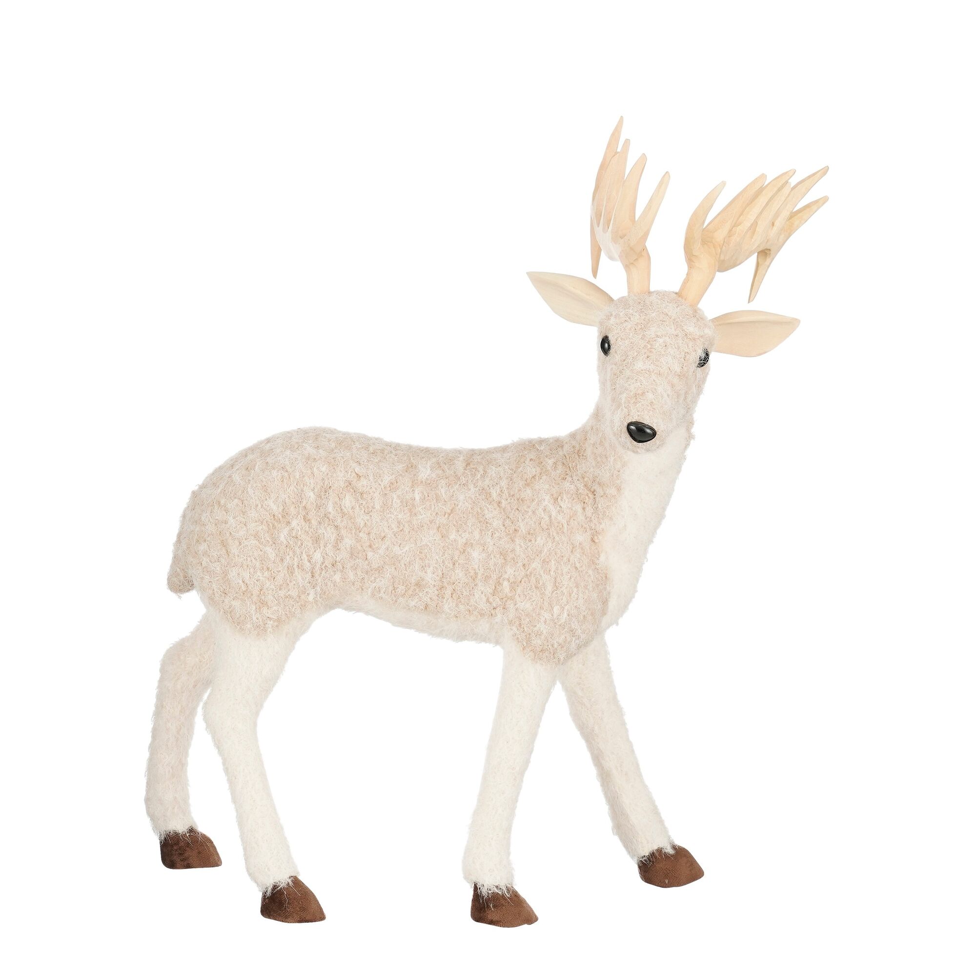 Decoratie hert beige