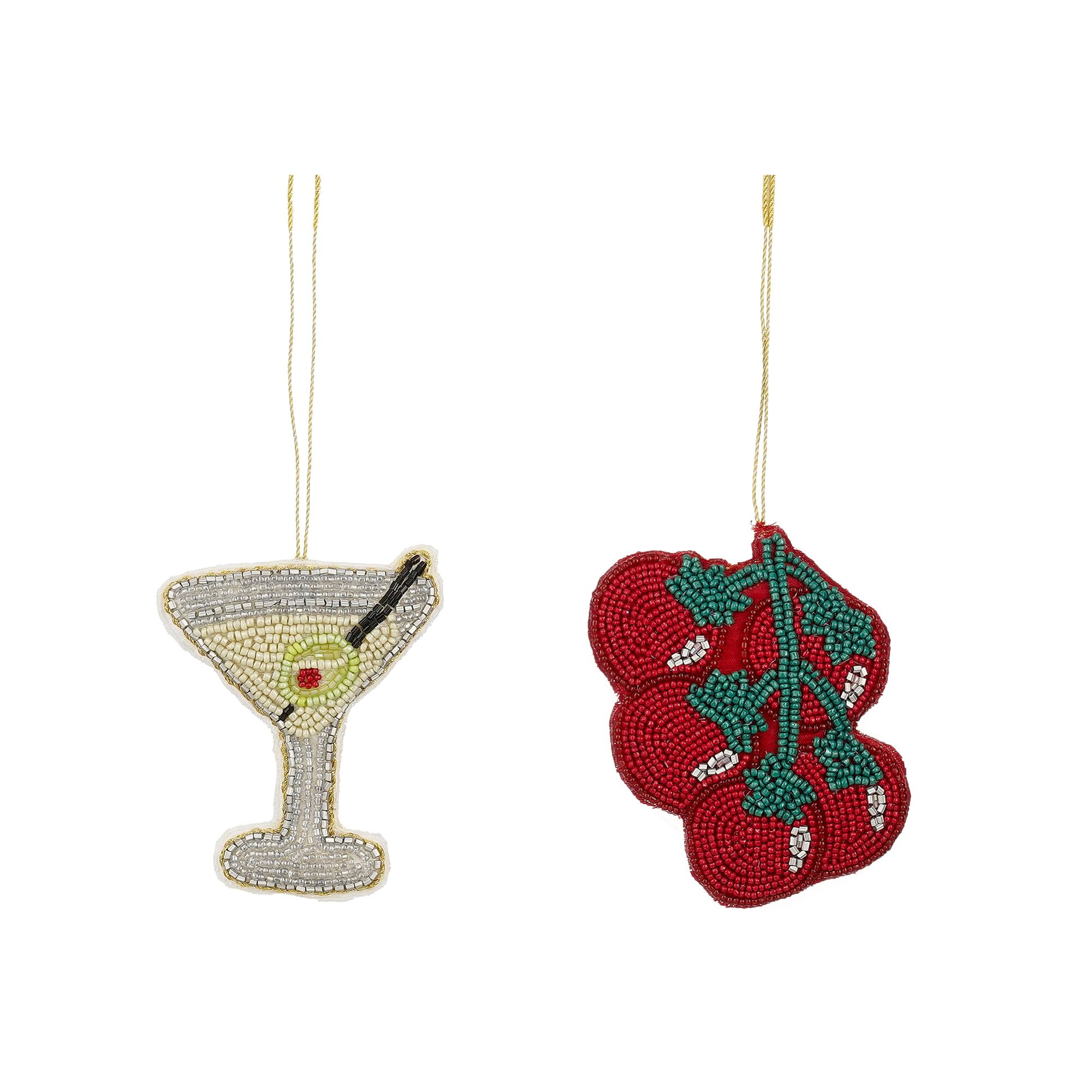 Ornament tros tomaten cocktail rood l.groen 2 assorti