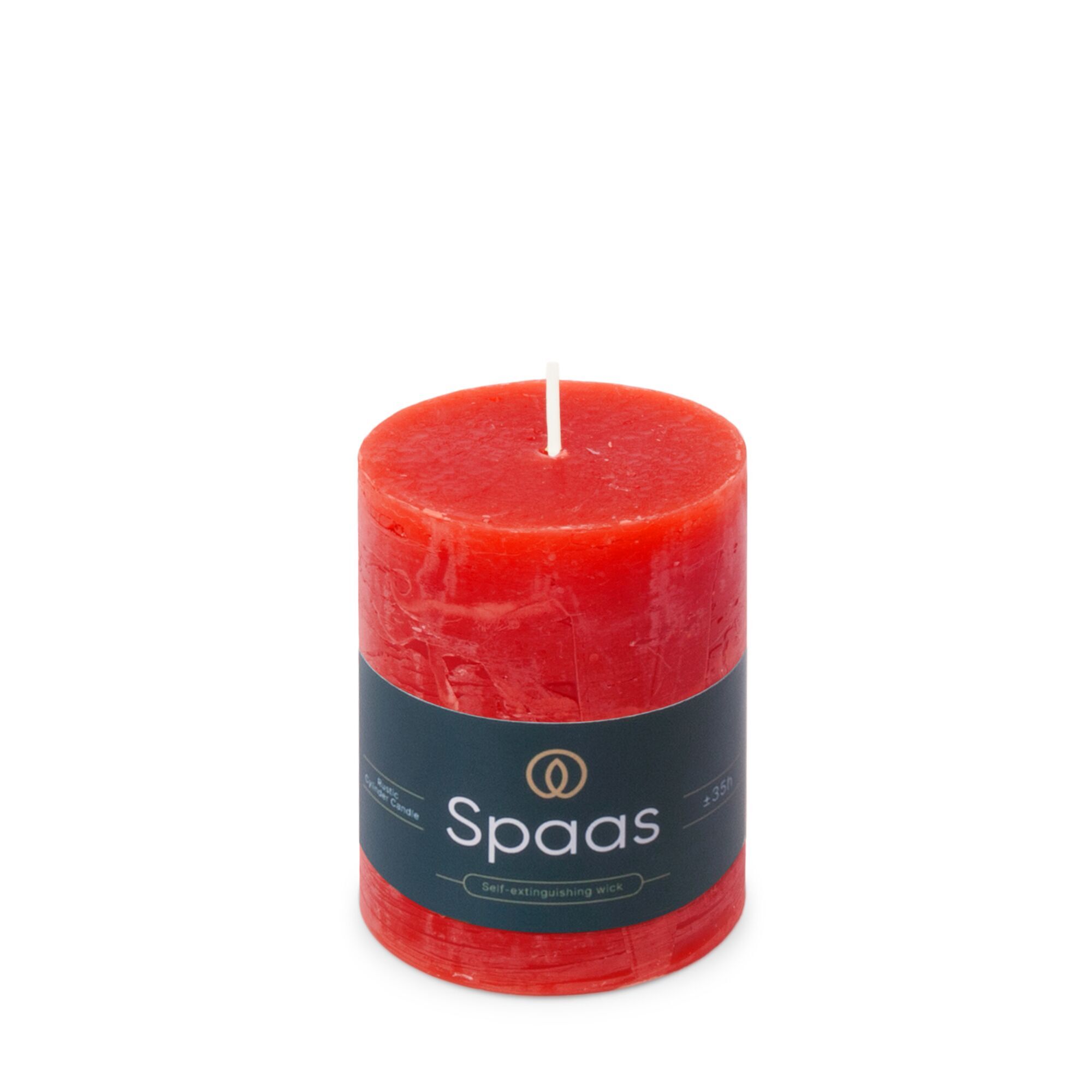 Rustieke Kaars 70/95mm - rood