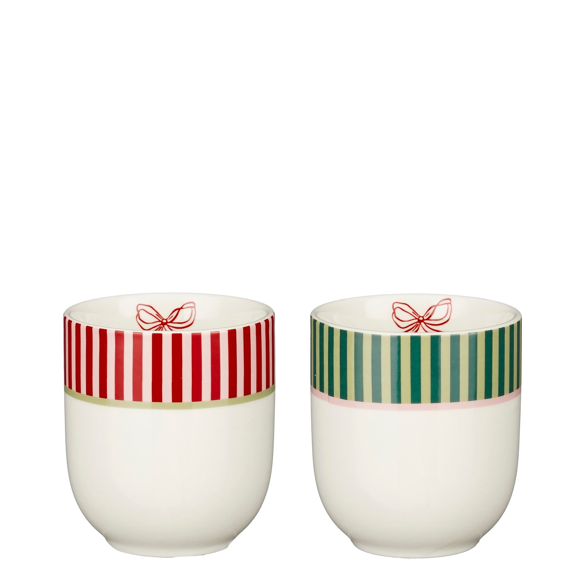 Sofia beker rood groen 2 assorti