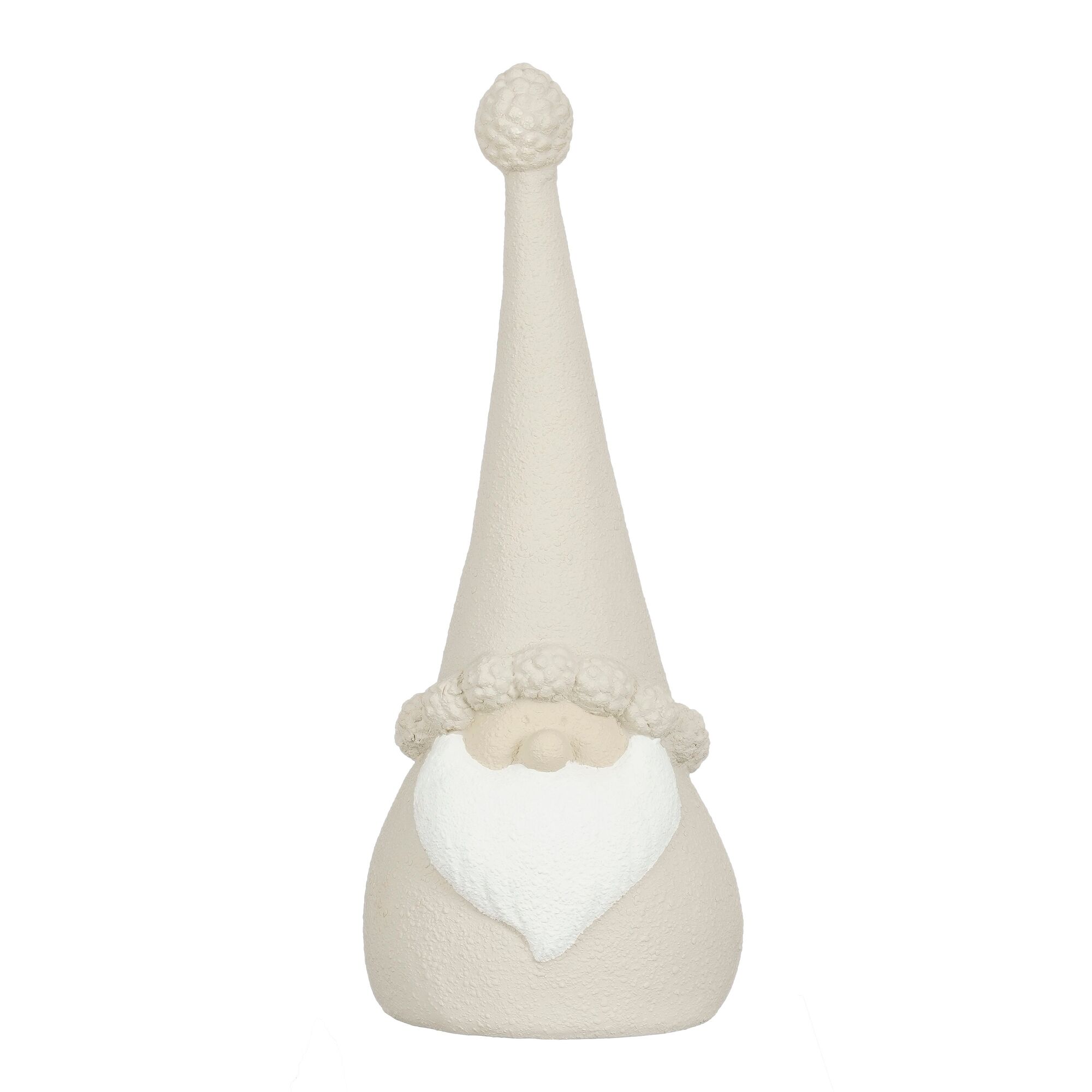 Decoratie kerstman beige