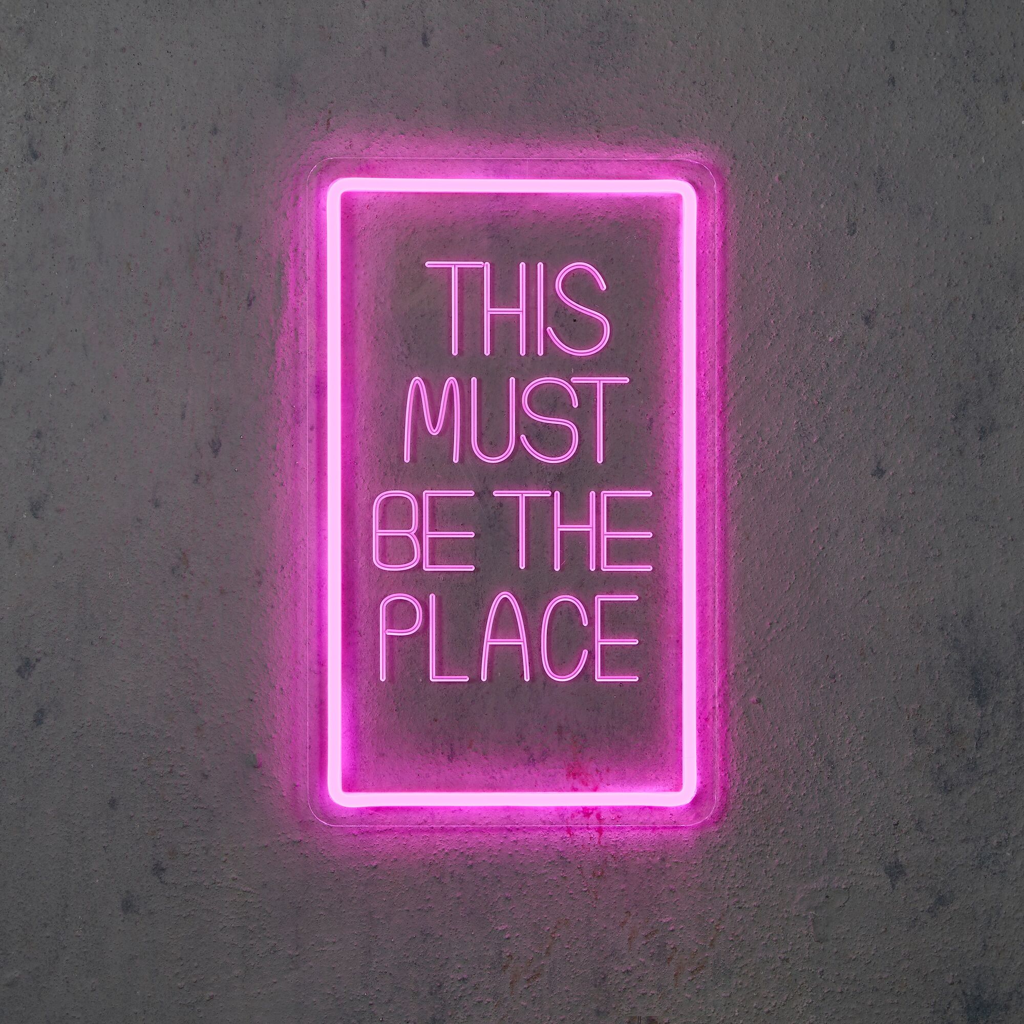 Neon light roze This must be the place en timer adapter included IP20