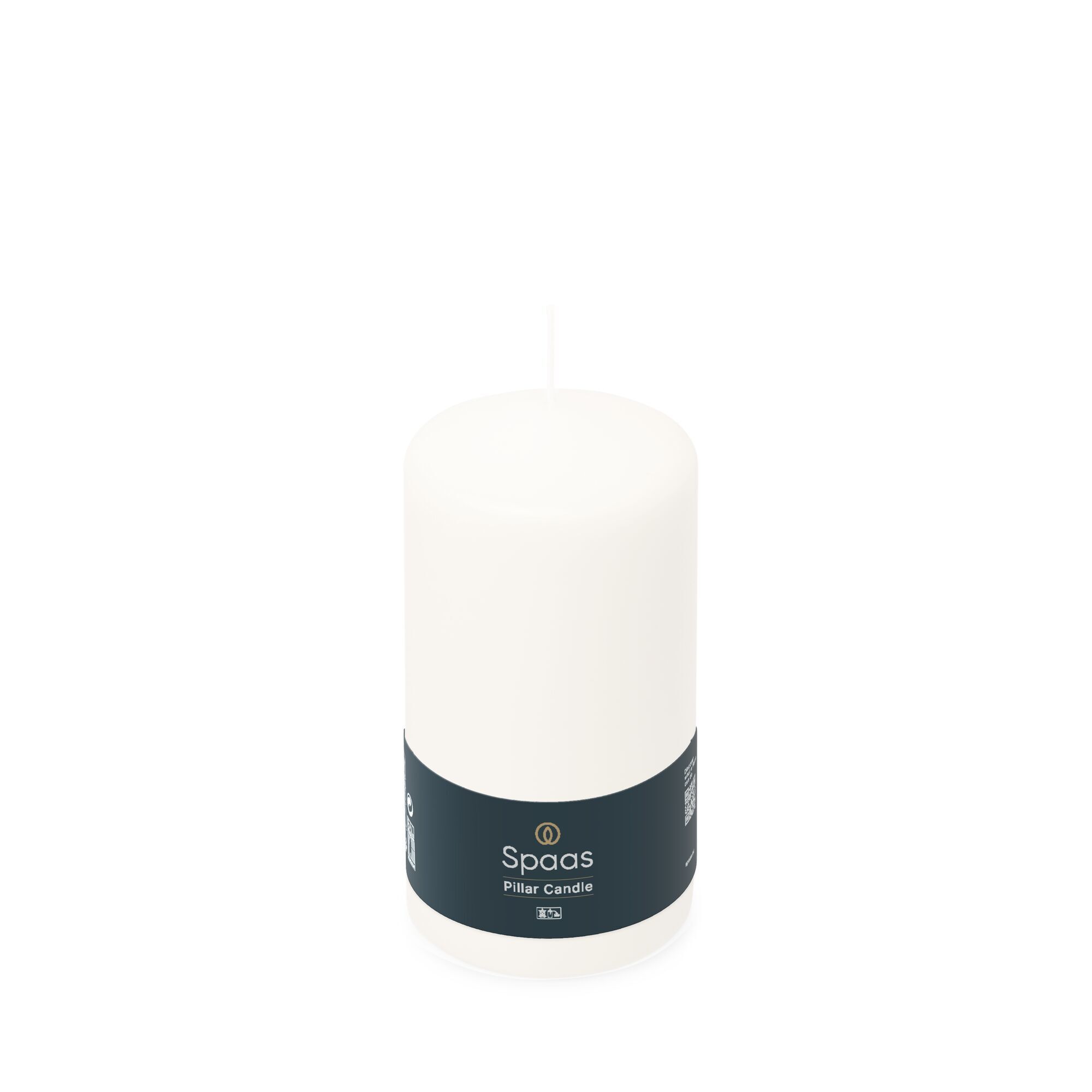 Cilinderkaars 80/150 - wit
