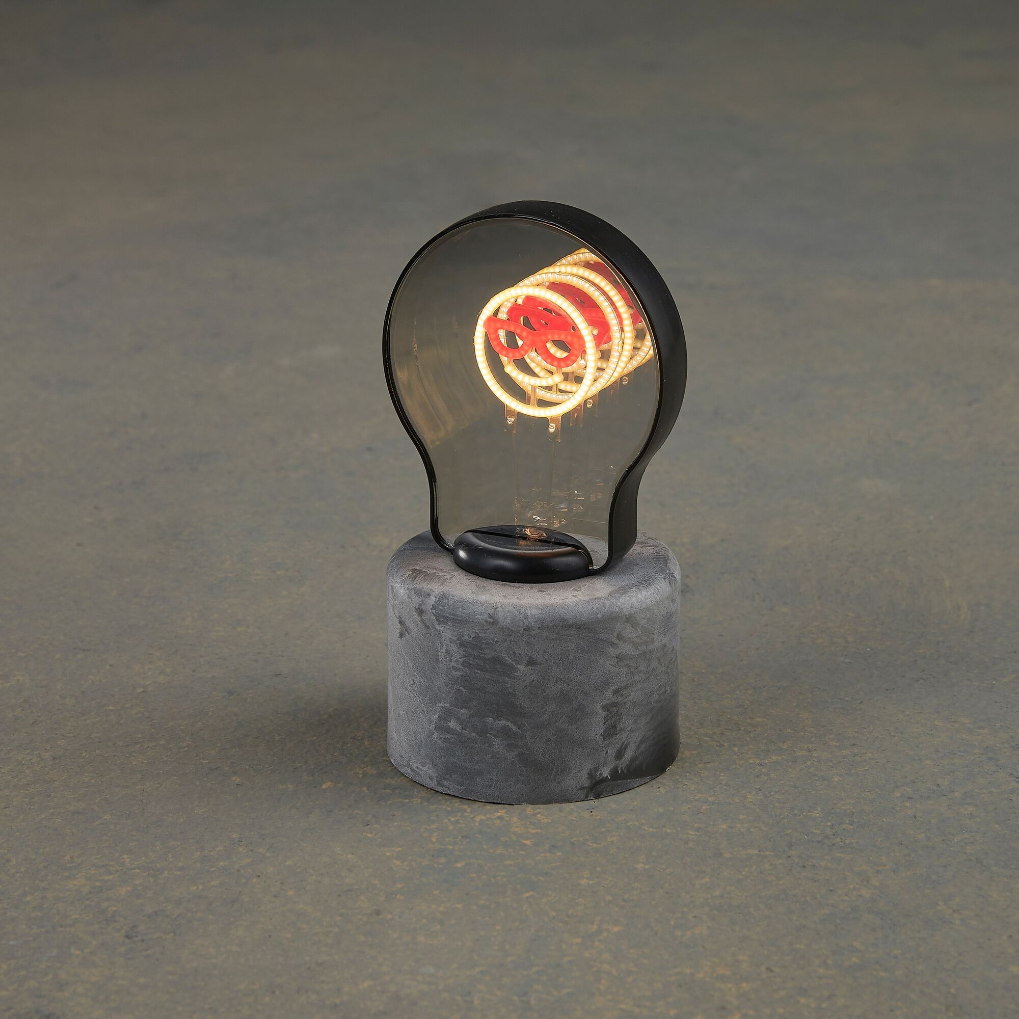 Tafellamp led smiley multicolour oplaadbare batterij USB aansluiting