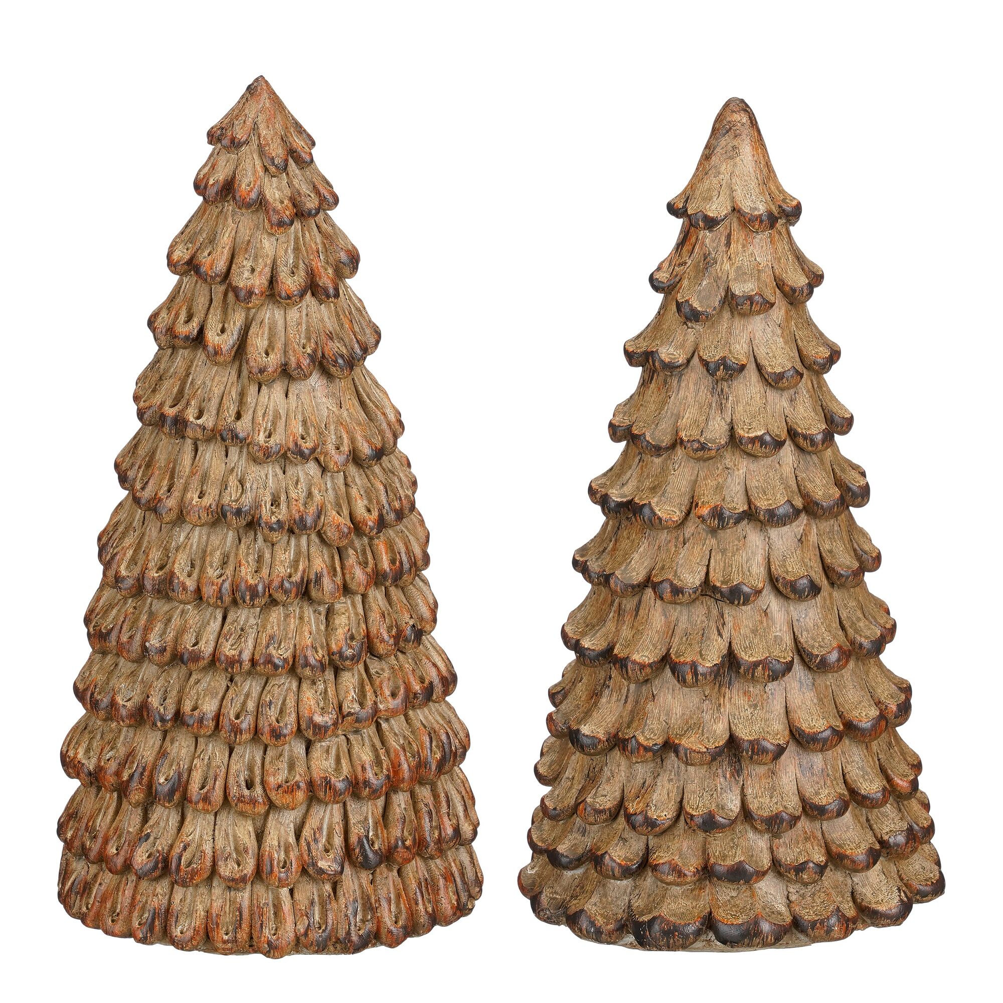 Decoratie boom bruin 2 assorti