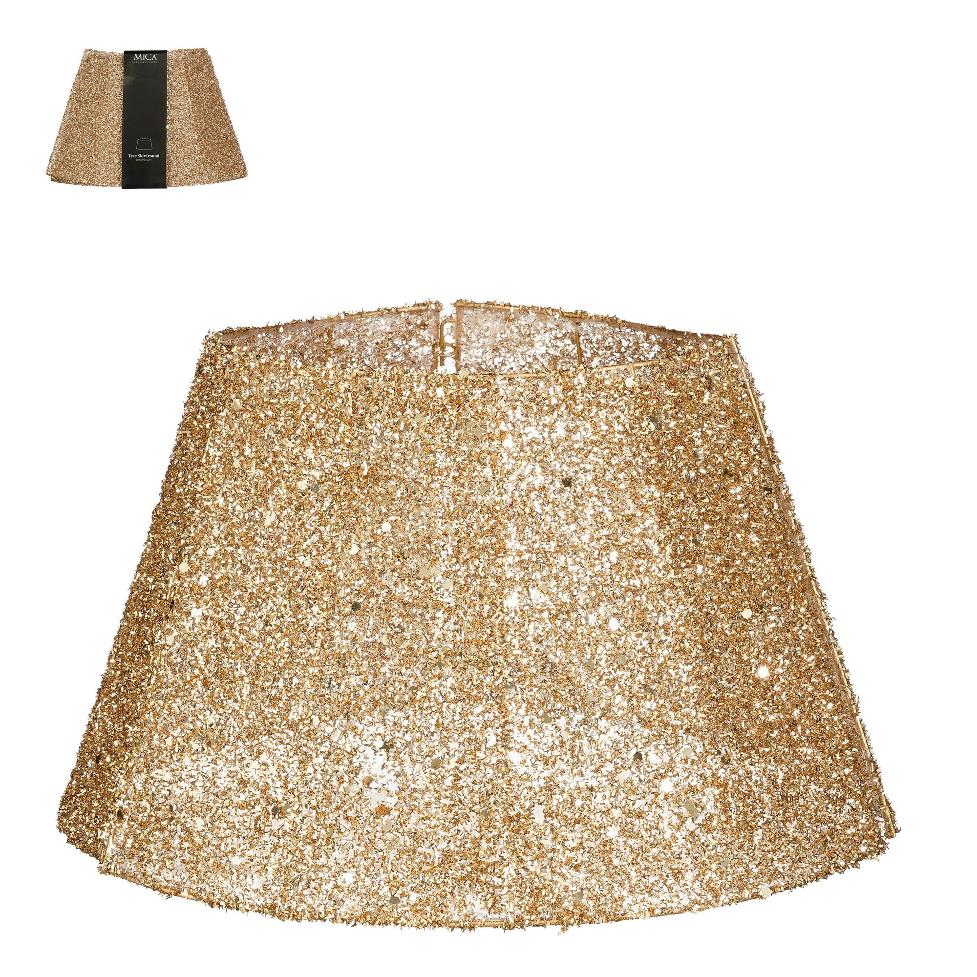 Treeskirt opvouwbaar goud