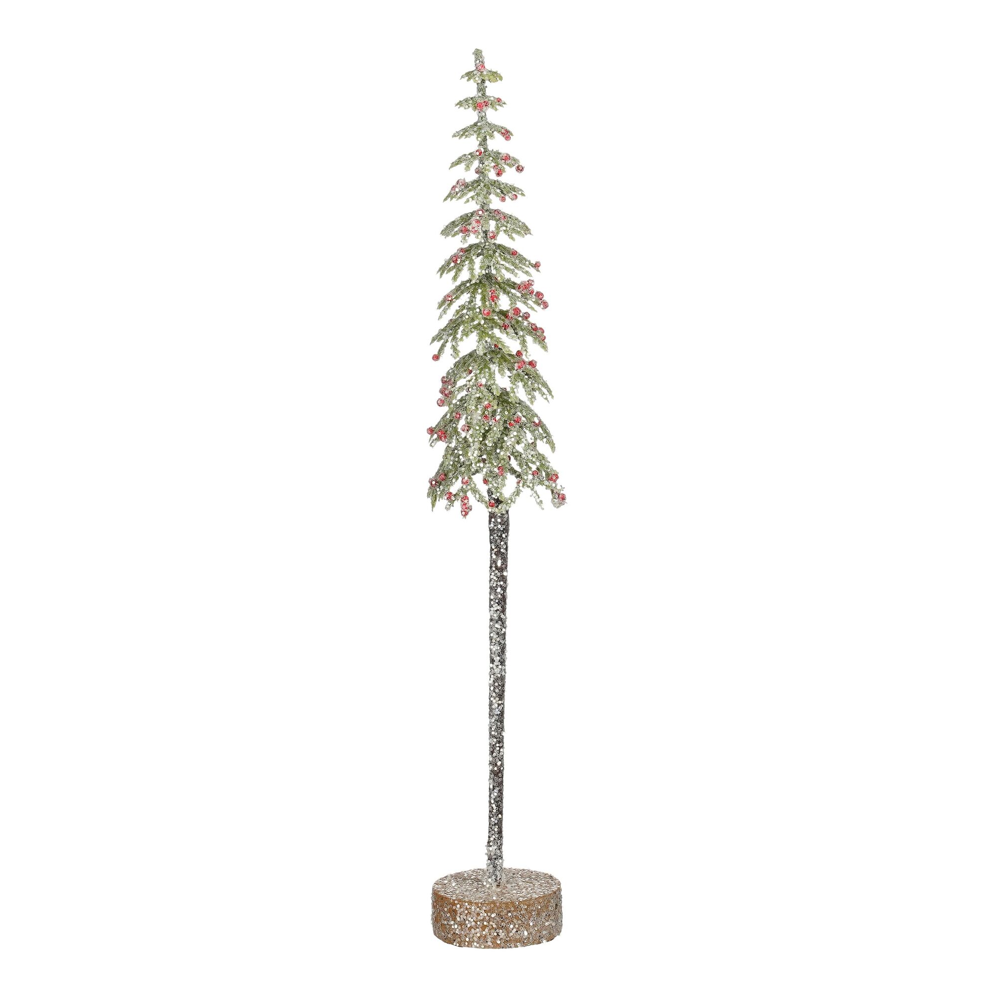 Decoratie boom groen frosted