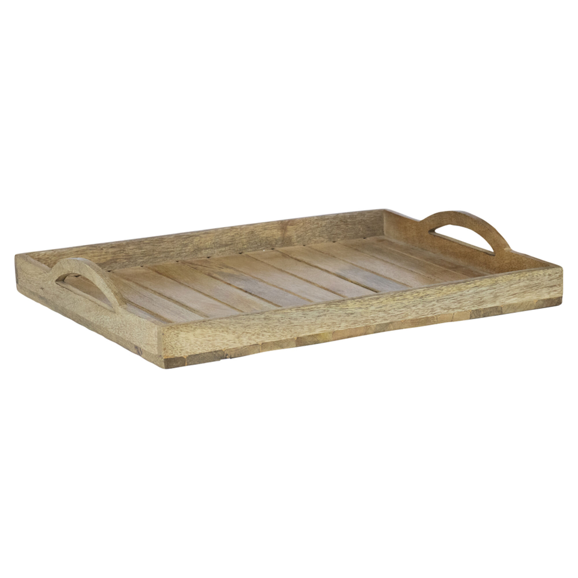 dienblad mango hout rechthoek (set van 3)
