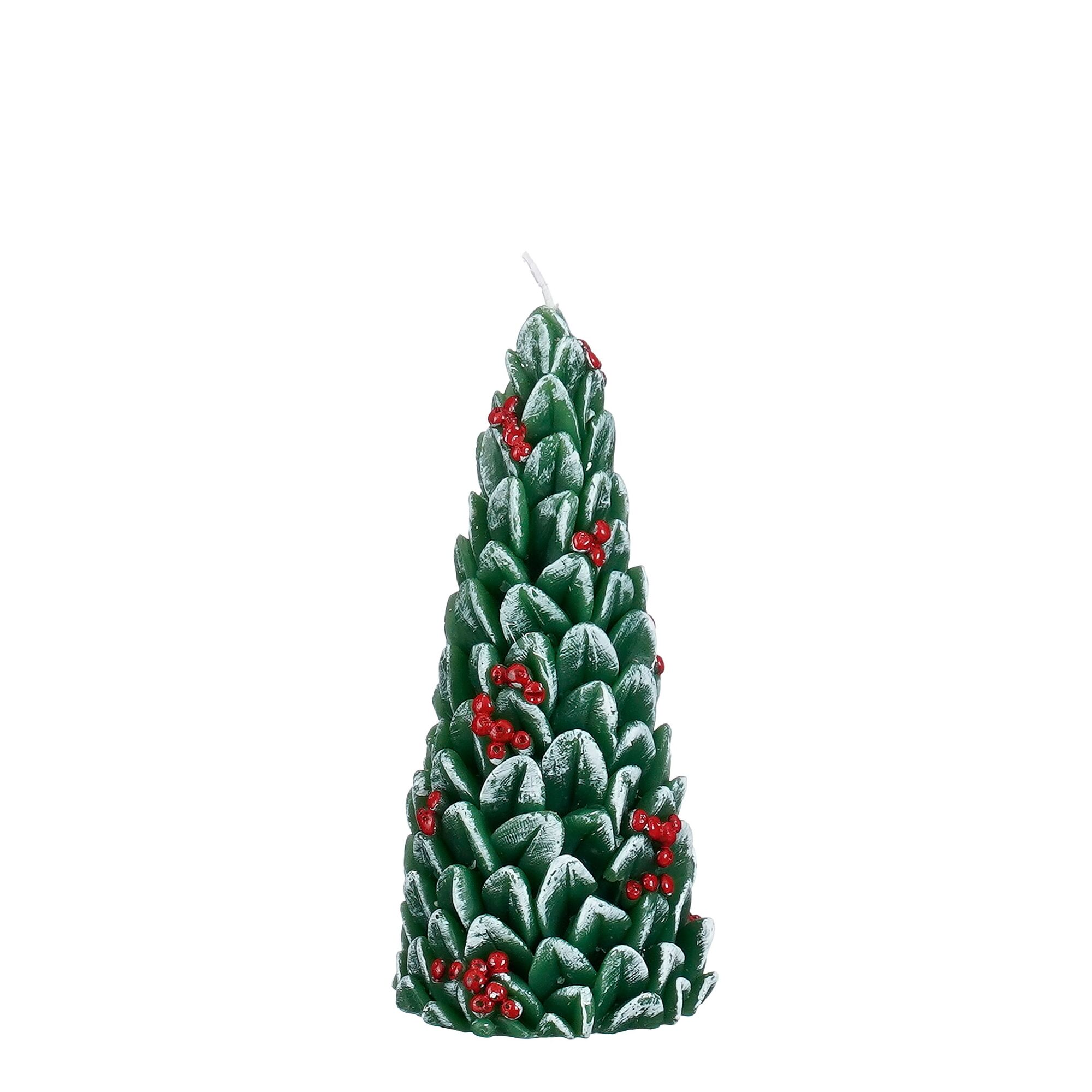 Kaars kerstboom groen