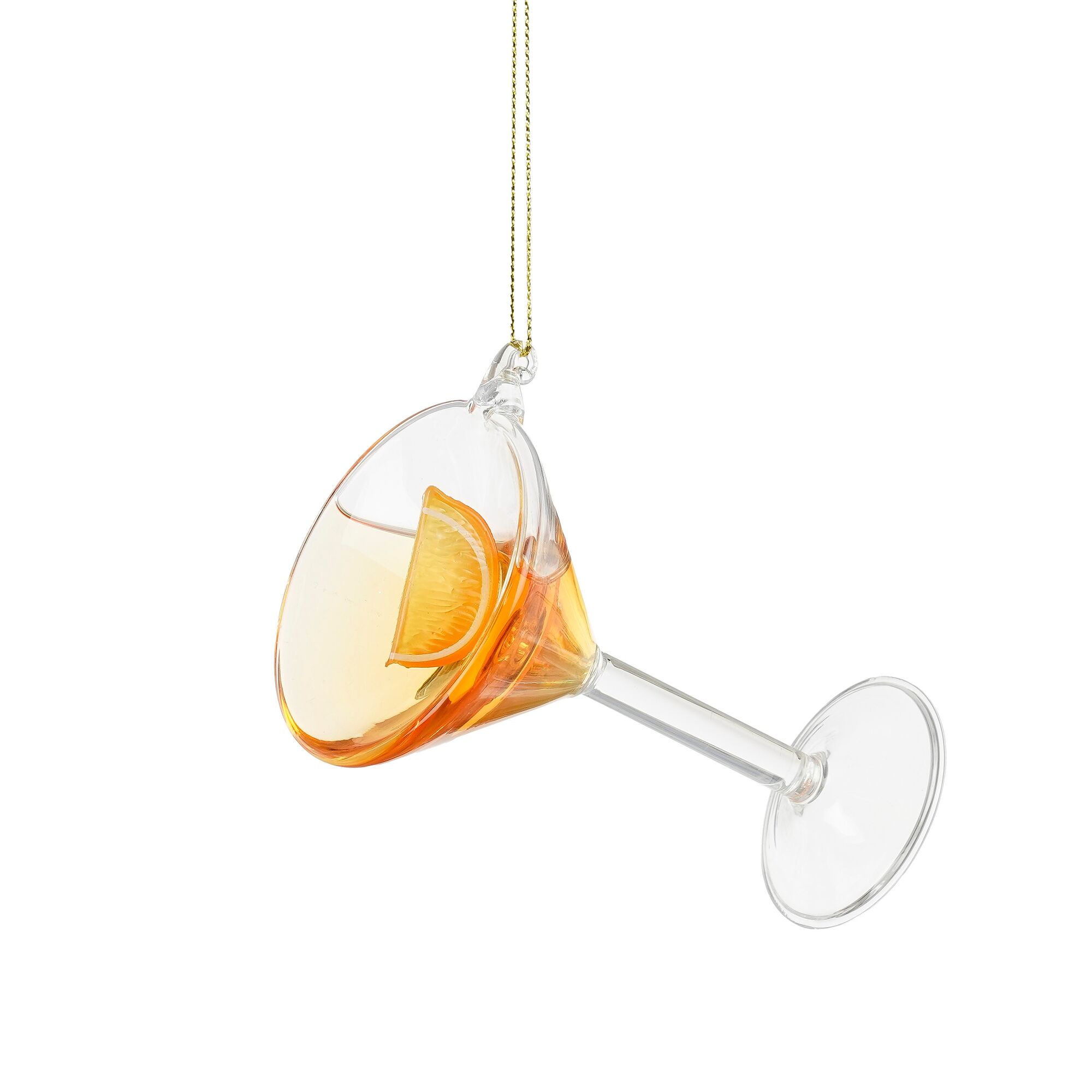 Ornament cocktail geel
