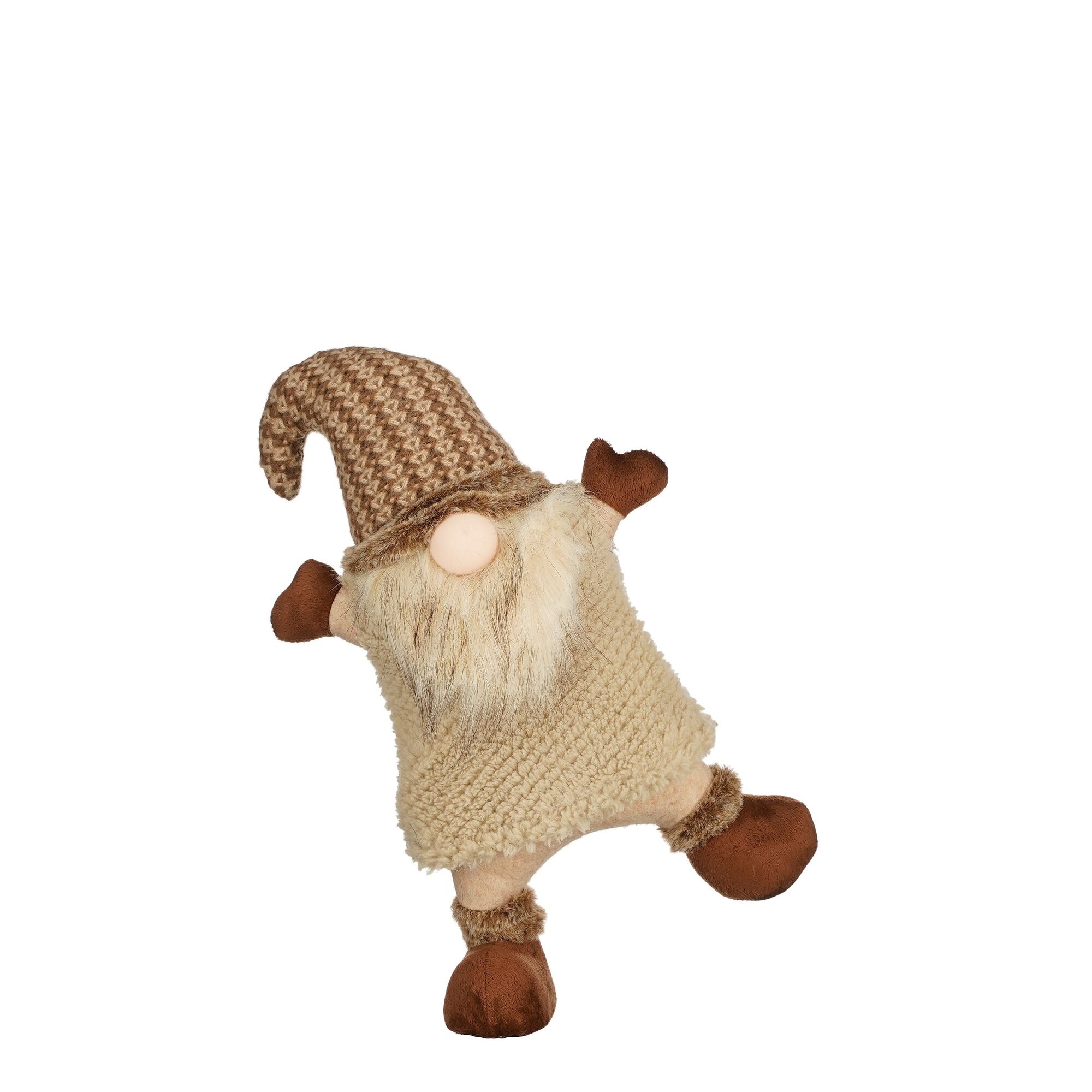 Decoratie gnoom bruin