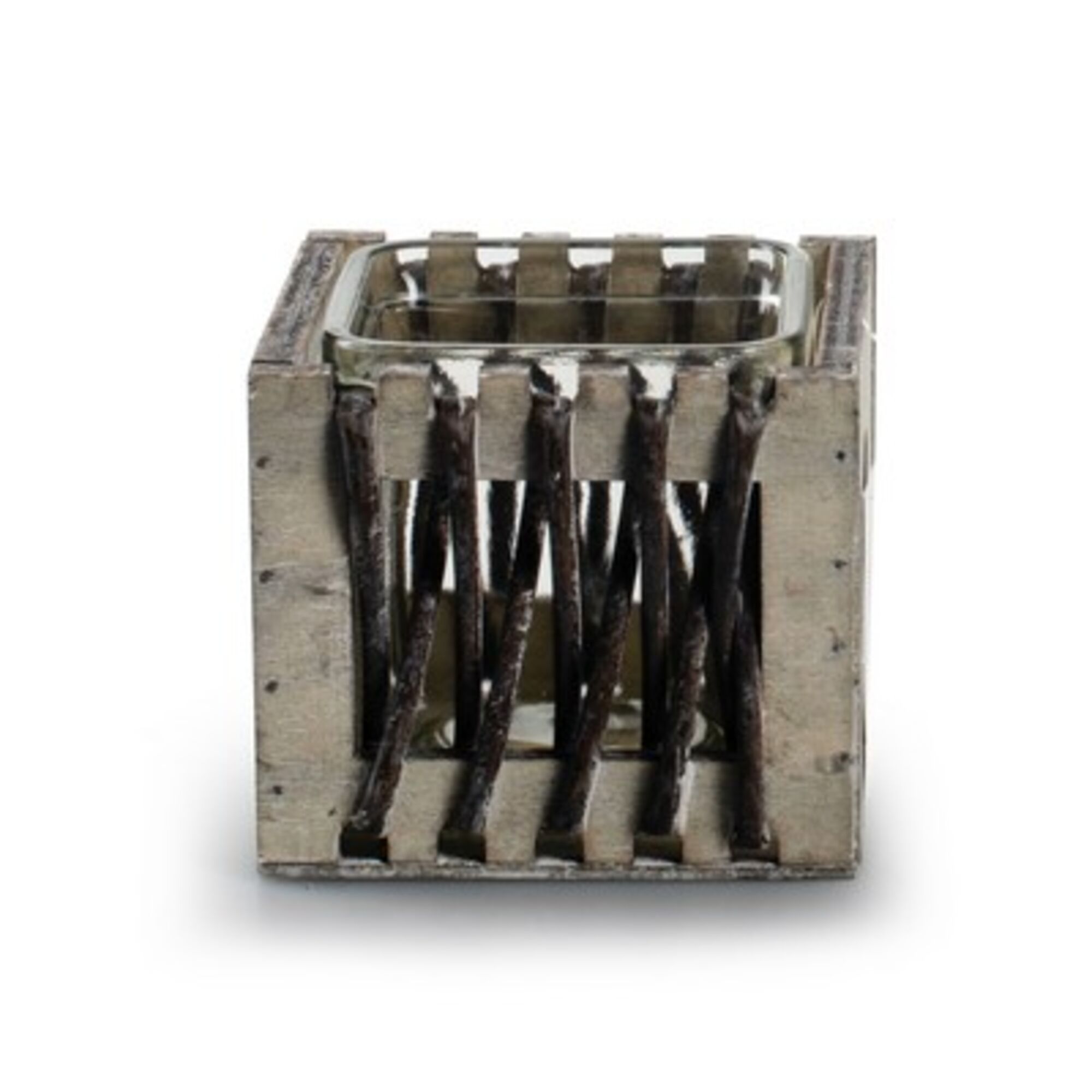 Houten doosje met accubak nox