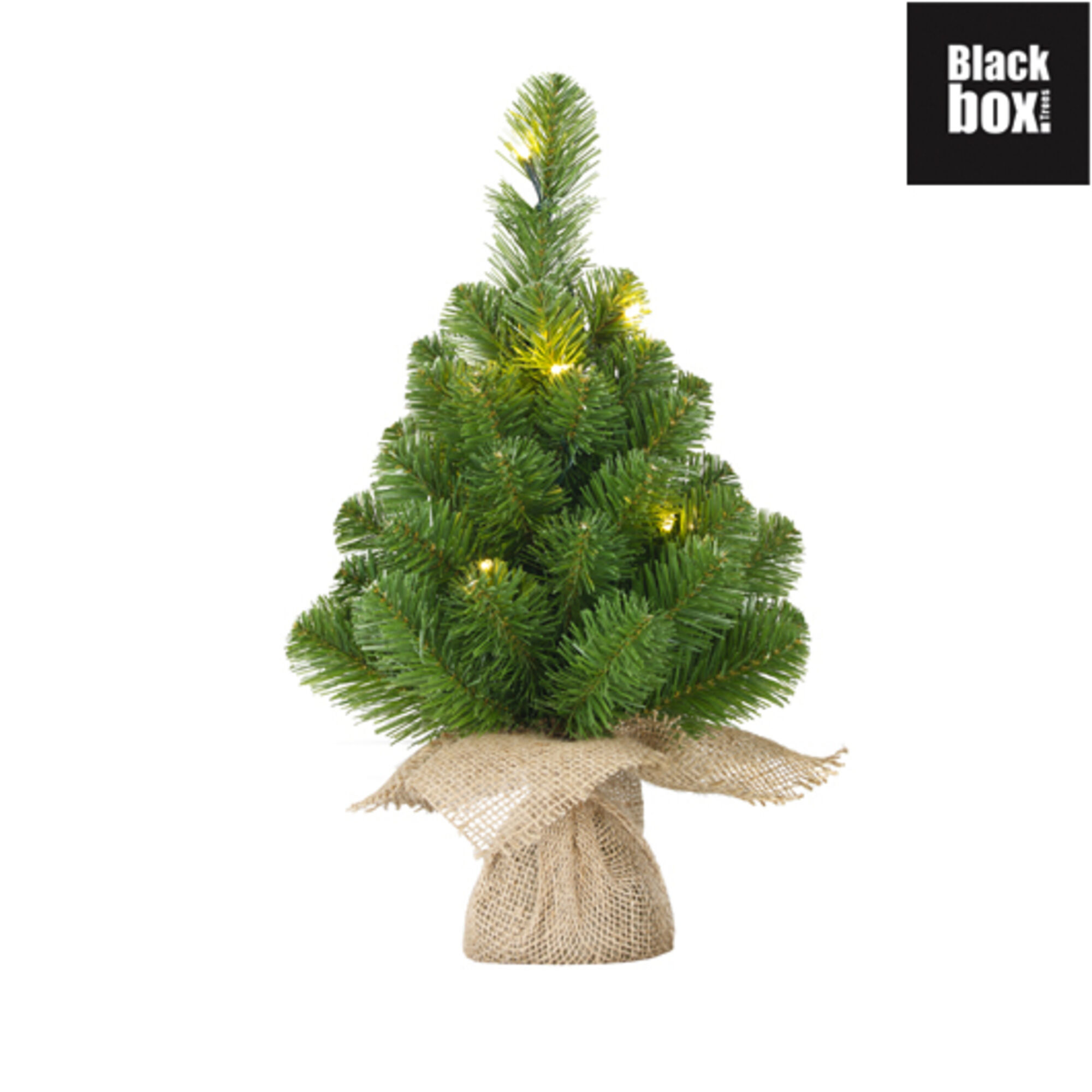 Norton kerstboom w burlap led werkt op batterijen groen 15L TIPS 58
