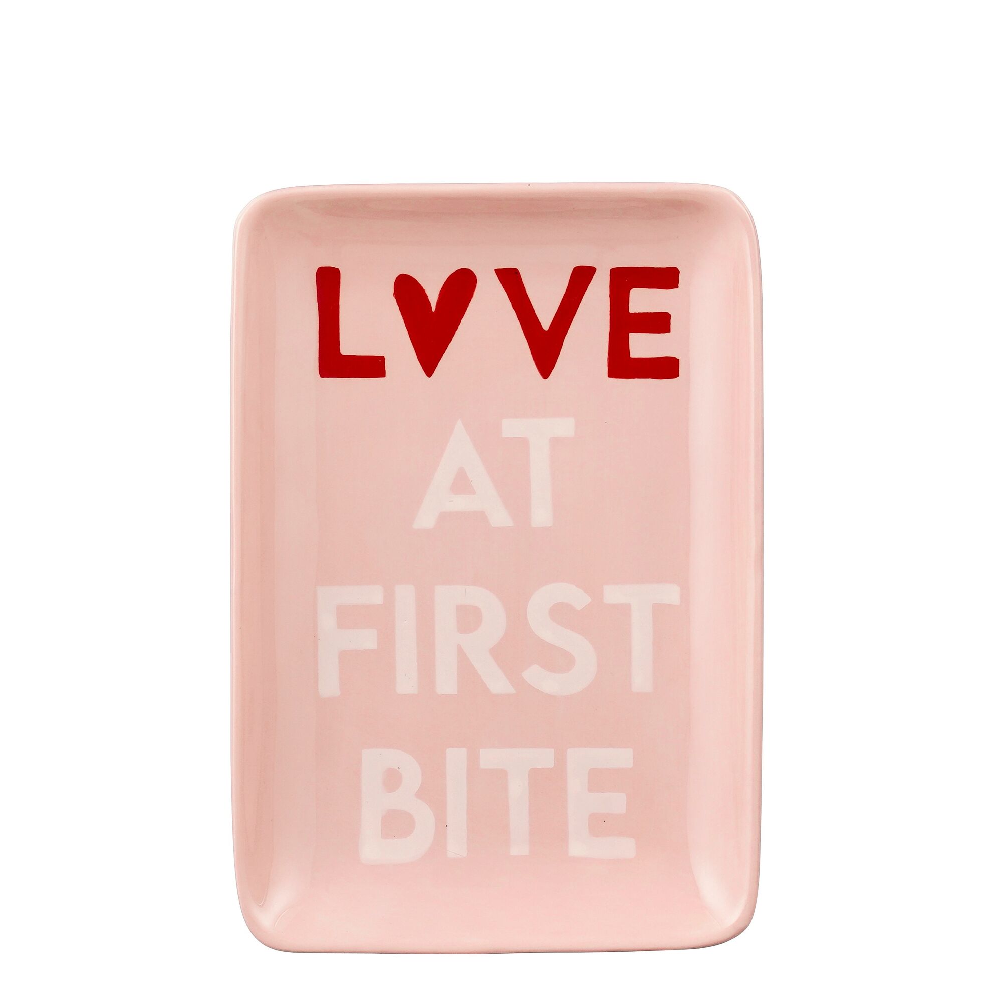 Bord LOVE AT FIRST BITE roze